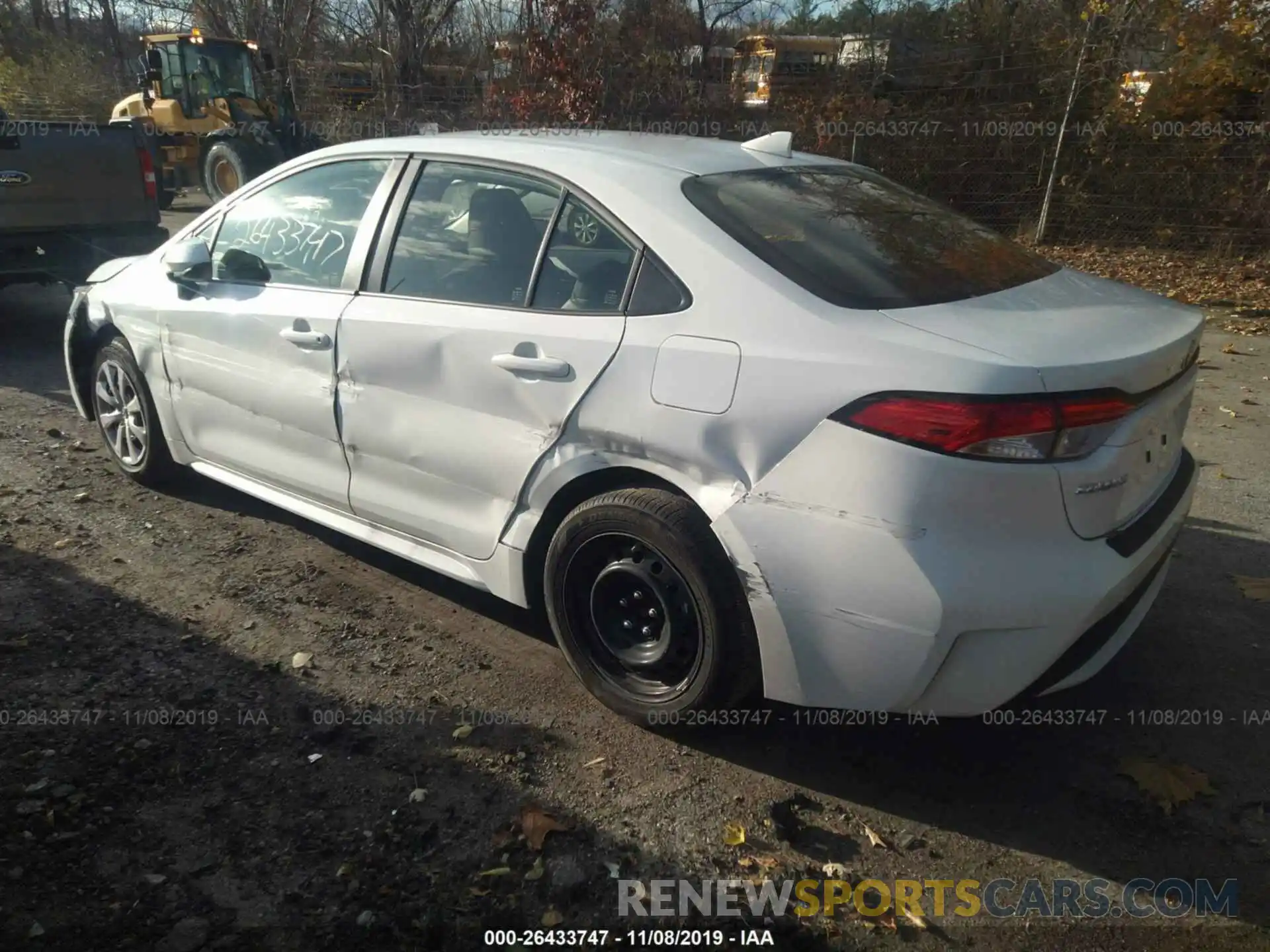 3 Photograph of a damaged car JTDEPRAE5LJ048611 TOYOTA COROLLA 2020