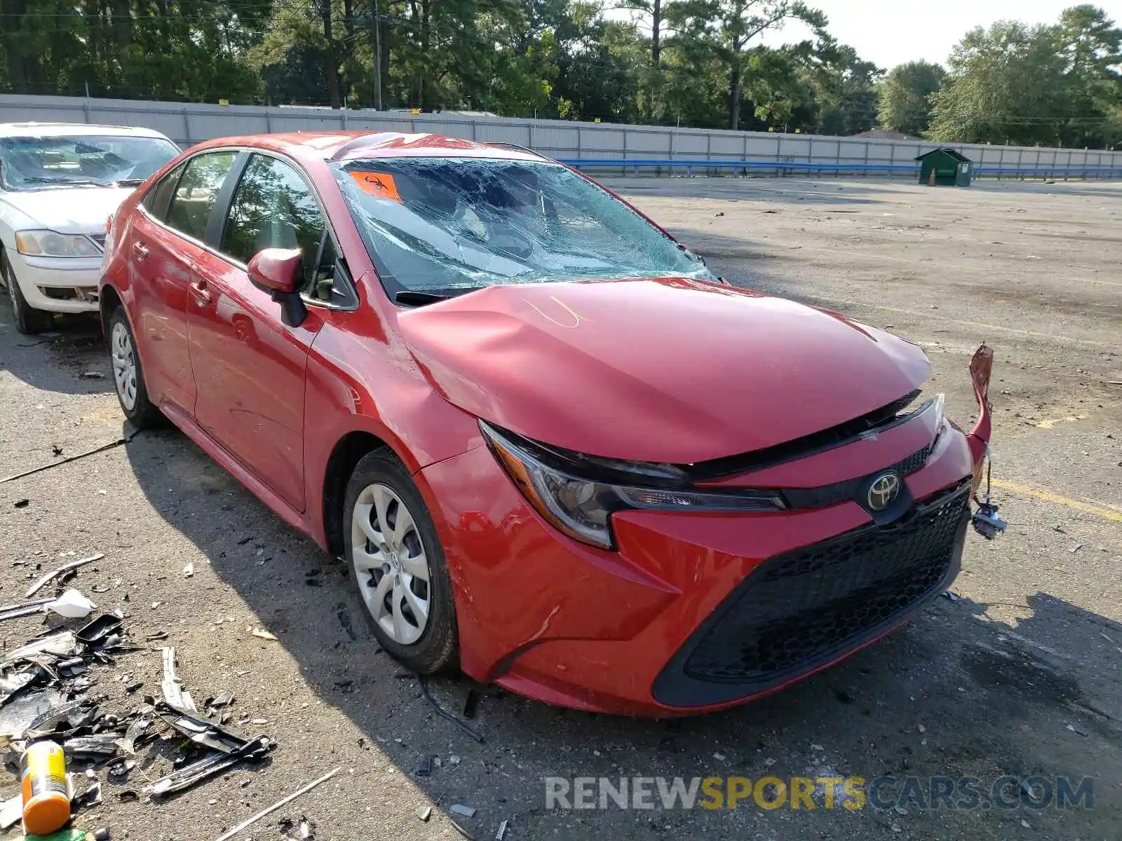 1 Photograph of a damaged car JTDEPRAE5LJ048737 TOYOTA COROLLA 2020