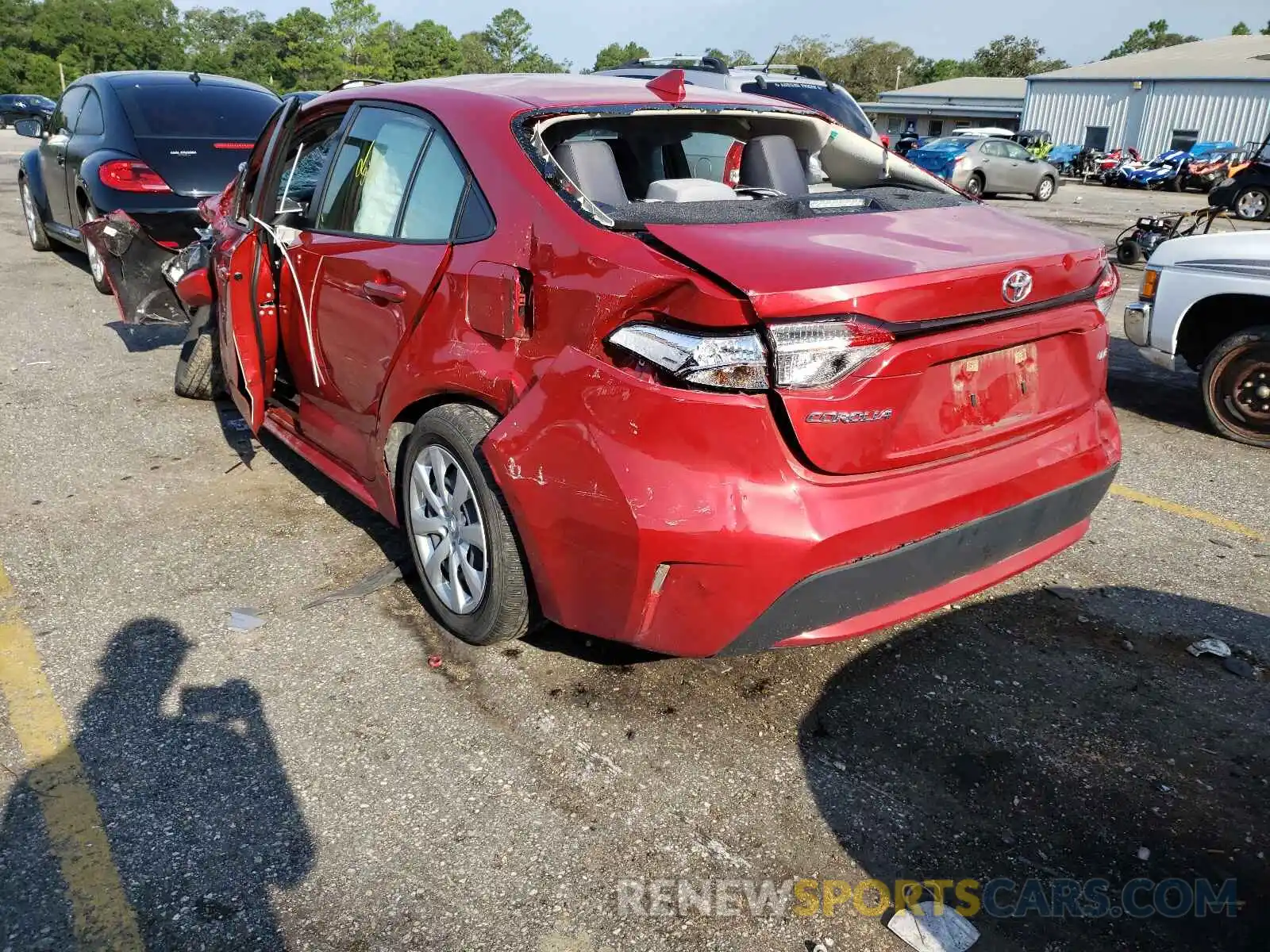 3 Photograph of a damaged car JTDEPRAE5LJ048737 TOYOTA COROLLA 2020