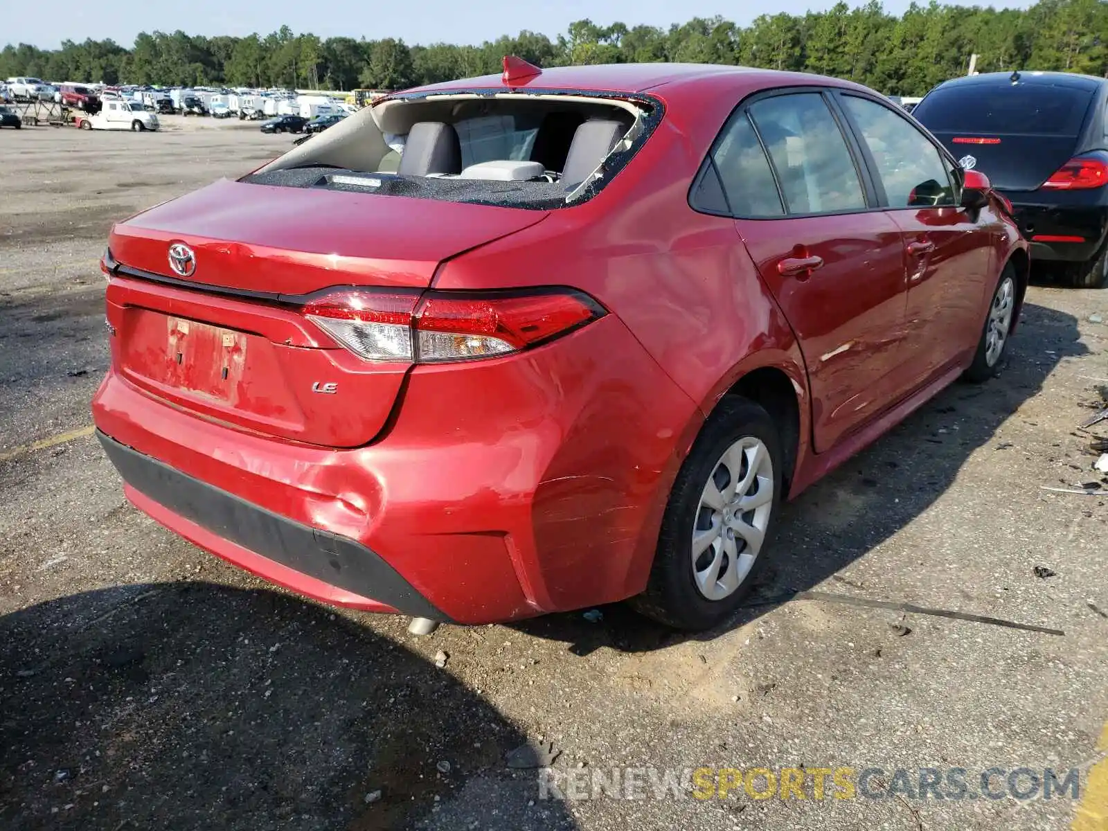 4 Photograph of a damaged car JTDEPRAE5LJ048737 TOYOTA COROLLA 2020