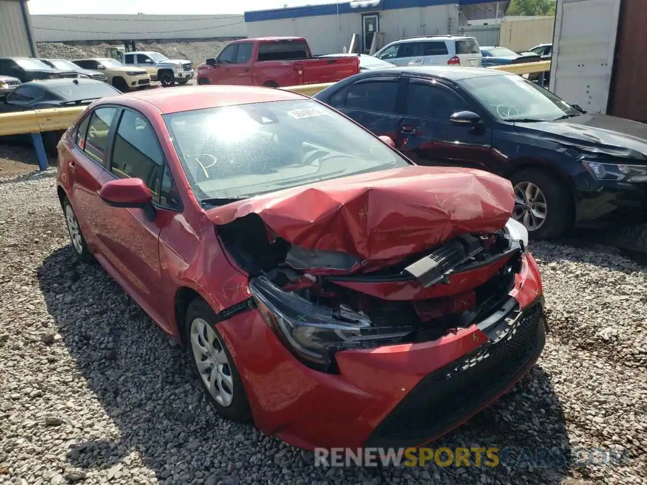 1 Photograph of a damaged car JTDEPRAE5LJ049046 TOYOTA COROLLA 2020