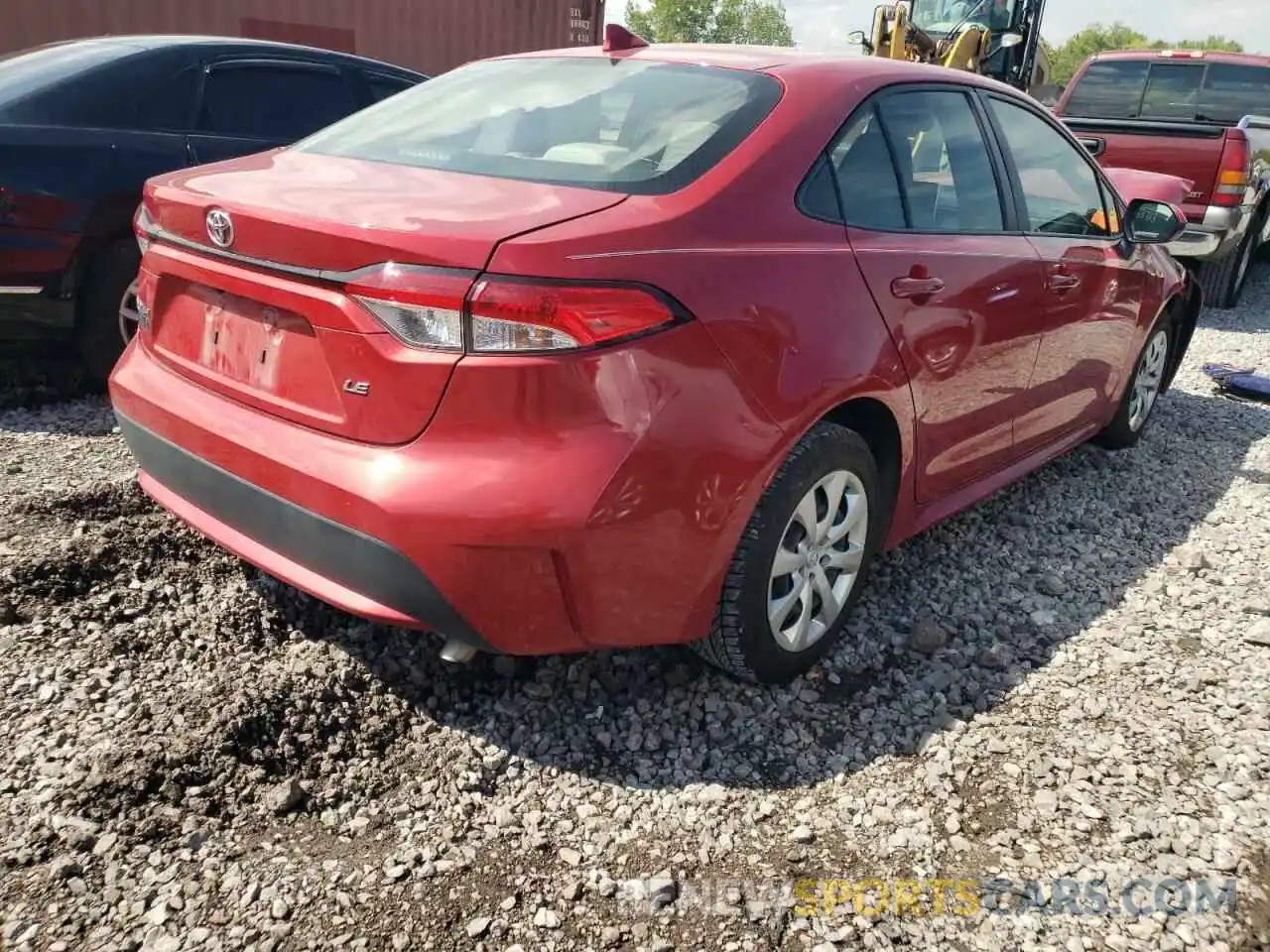 4 Photograph of a damaged car JTDEPRAE5LJ049046 TOYOTA COROLLA 2020