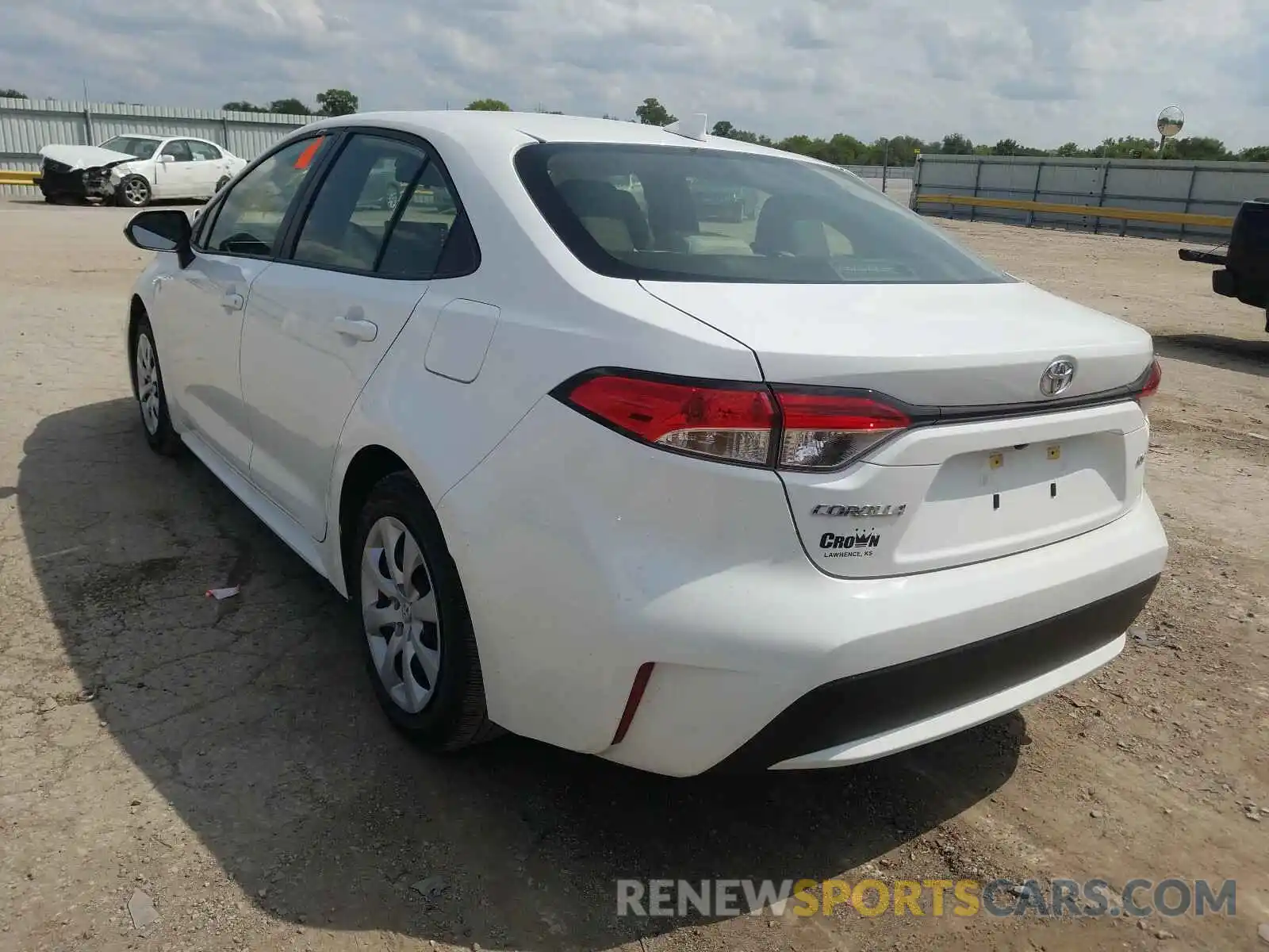 3 Photograph of a damaged car JTDEPRAE5LJ049600 TOYOTA COROLLA 2020