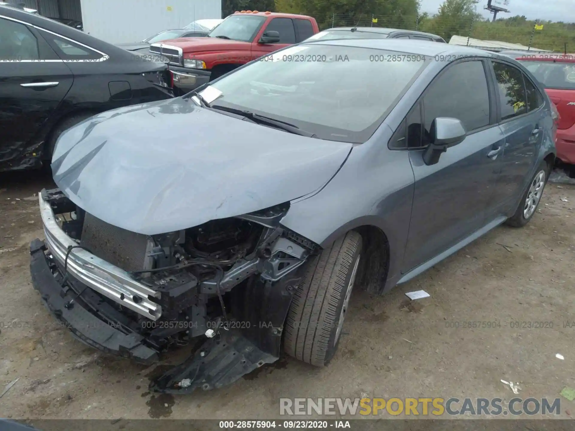 2 Photograph of a damaged car JTDEPRAE5LJ050407 TOYOTA COROLLA 2020