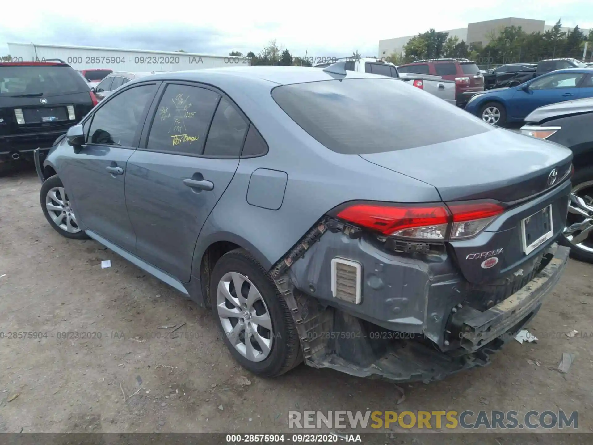 3 Photograph of a damaged car JTDEPRAE5LJ050407 TOYOTA COROLLA 2020