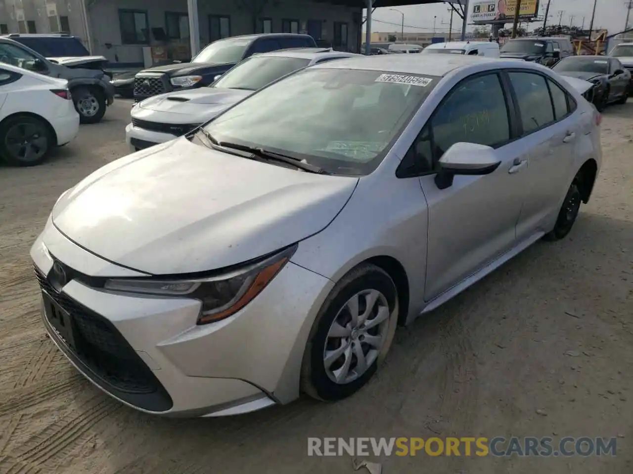 2 Photograph of a damaged car JTDEPRAE5LJ050617 TOYOTA COROLLA 2020