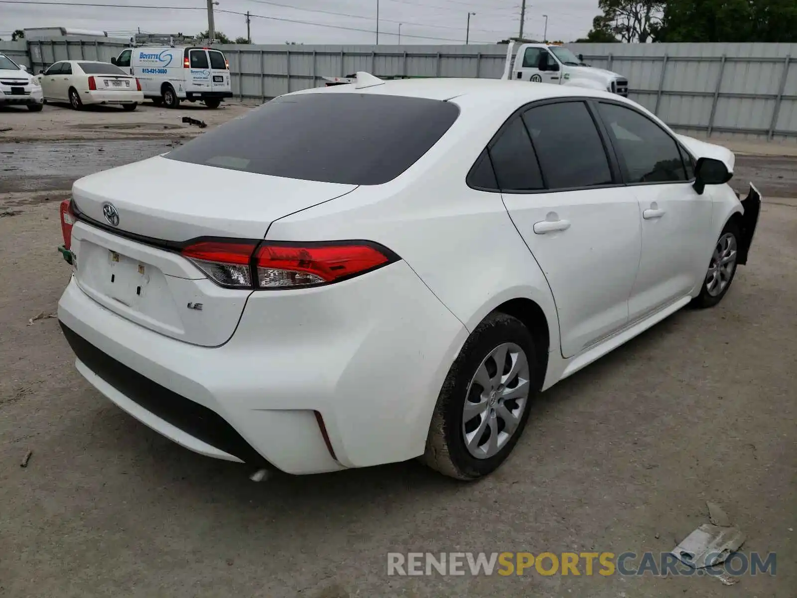 4 Photograph of a damaged car JTDEPRAE5LJ050794 TOYOTA COROLLA 2020