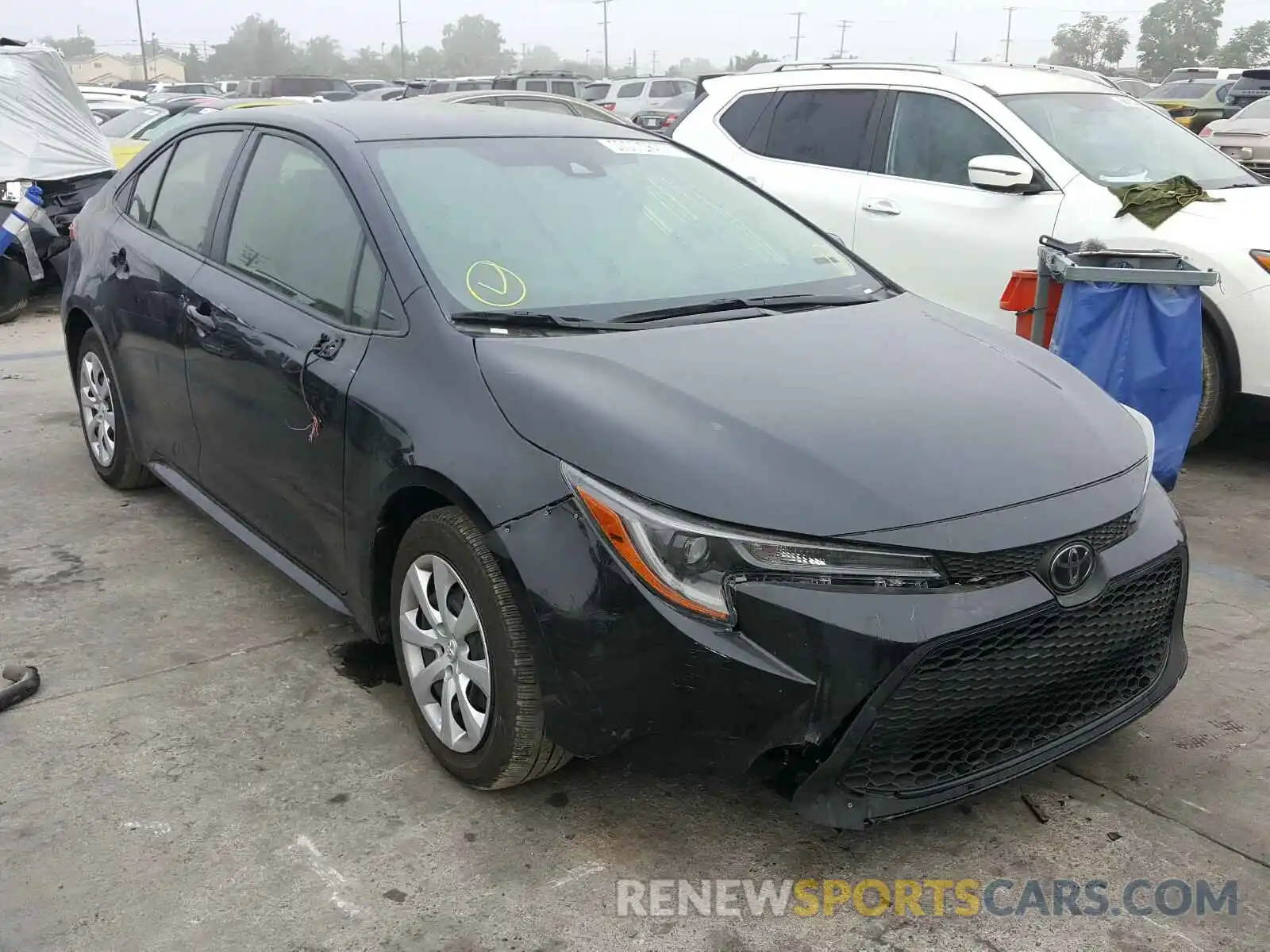 1 Photograph of a damaged car JTDEPRAE5LJ051296 TOYOTA COROLLA 2020