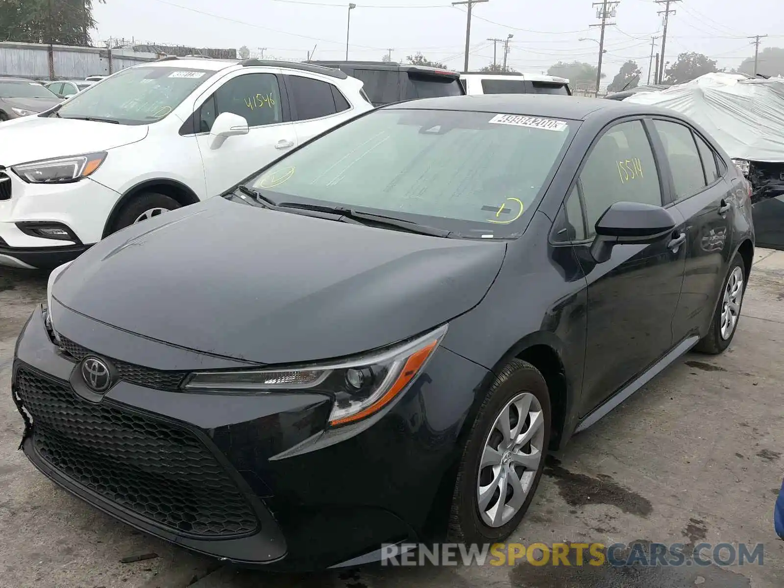 2 Photograph of a damaged car JTDEPRAE5LJ051296 TOYOTA COROLLA 2020