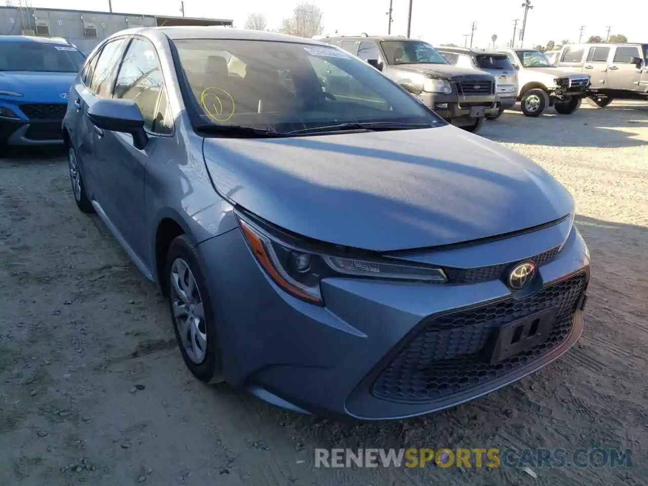 1 Photograph of a damaged car JTDEPRAE5LJ051380 TOYOTA COROLLA 2020