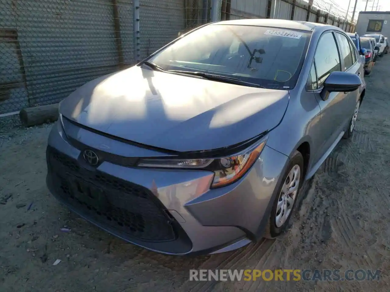 2 Photograph of a damaged car JTDEPRAE5LJ051380 TOYOTA COROLLA 2020