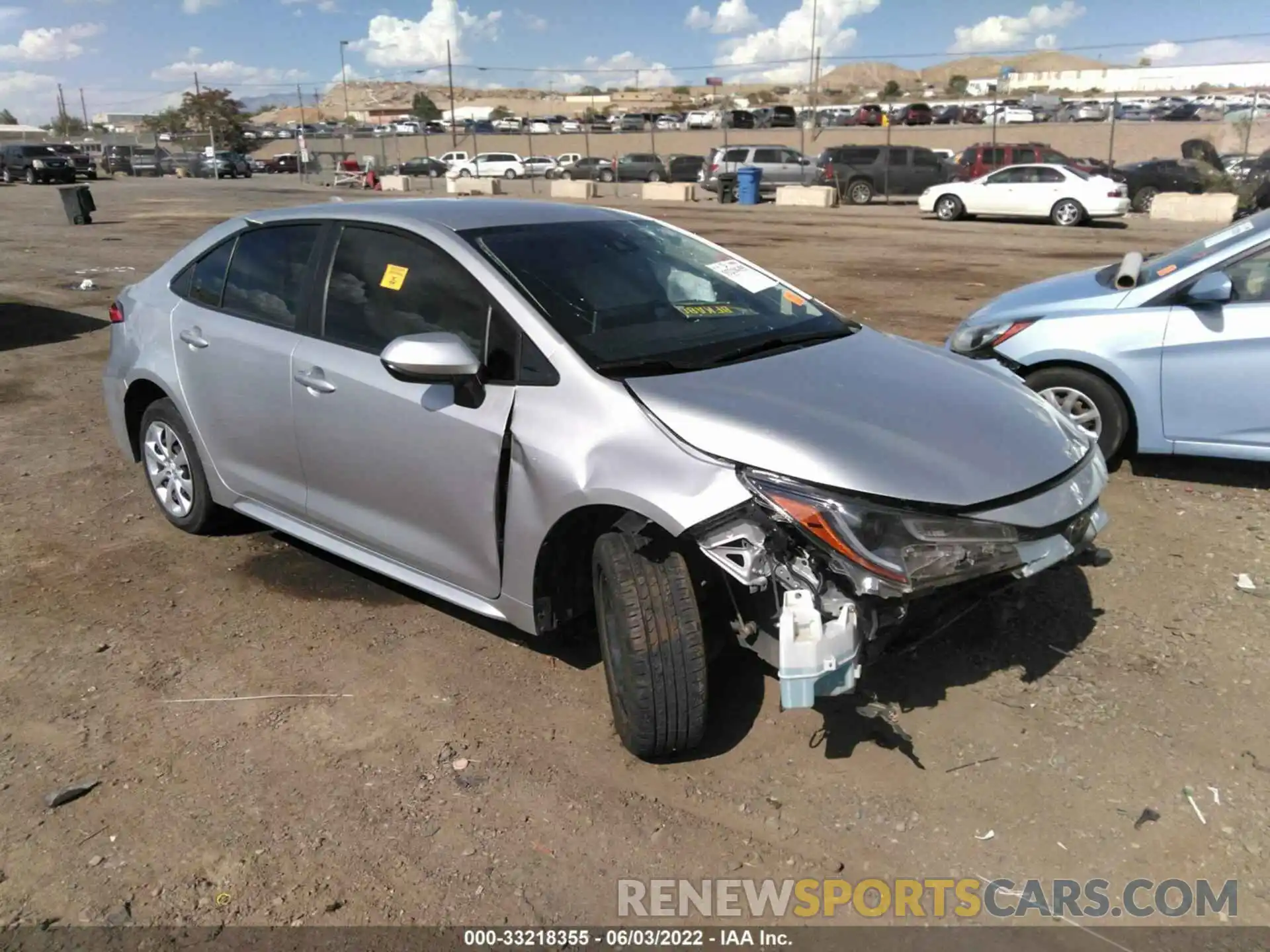 1 Photograph of a damaged car JTDEPRAE5LJ051413 TOYOTA COROLLA 2020