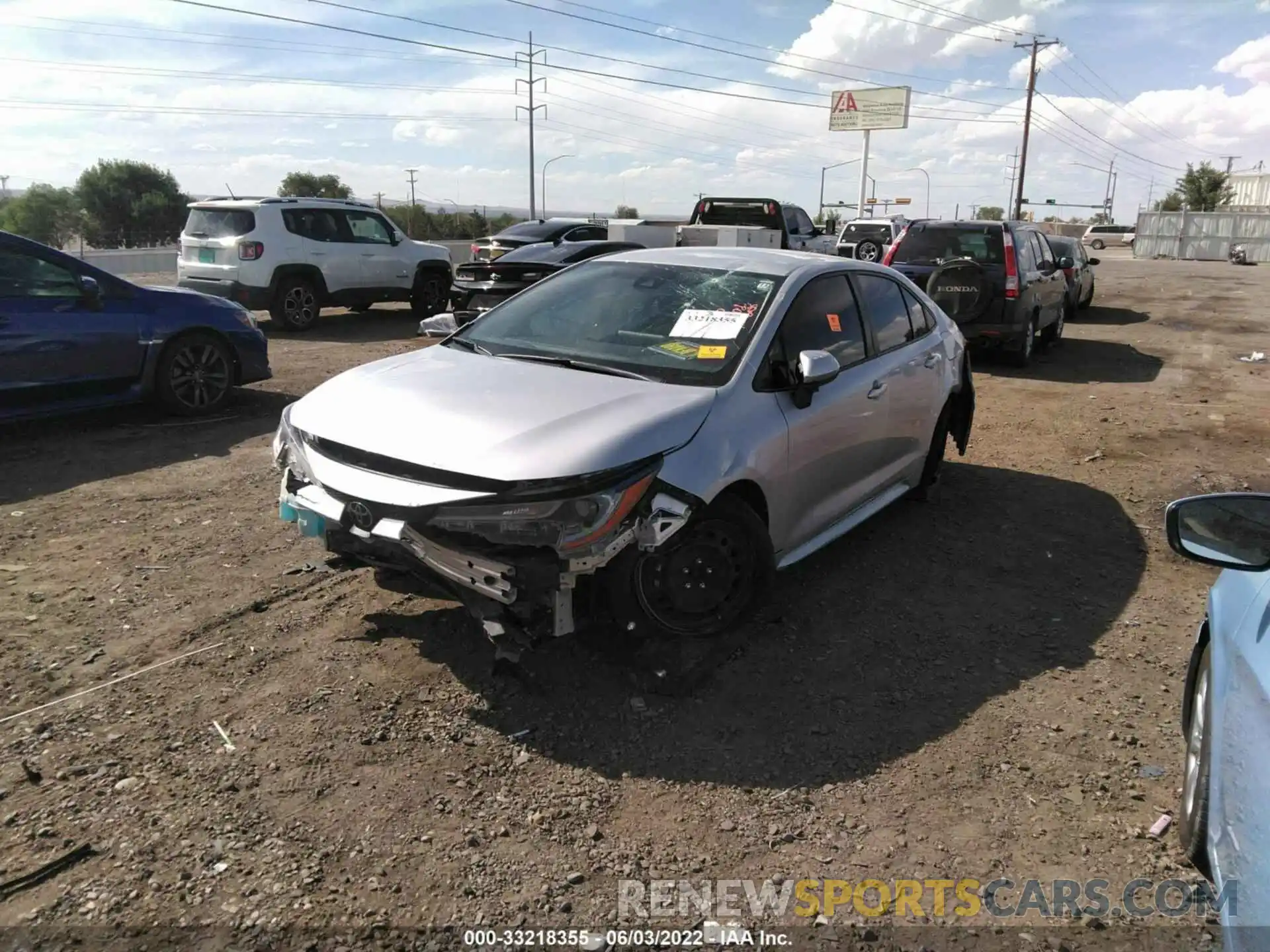 6 Photograph of a damaged car JTDEPRAE5LJ051413 TOYOTA COROLLA 2020