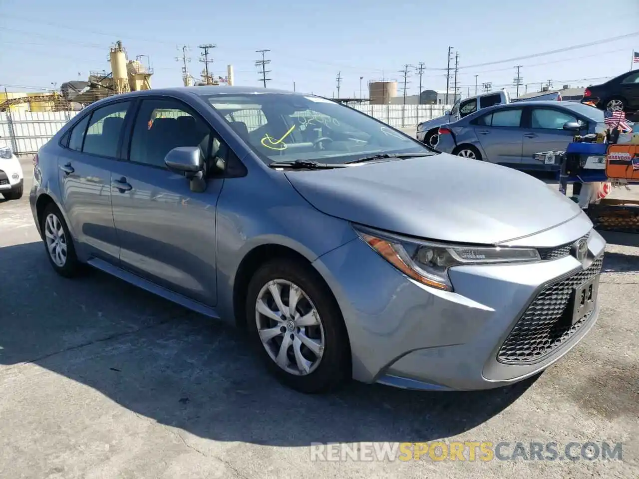 1 Photograph of a damaged car JTDEPRAE5LJ051704 TOYOTA COROLLA 2020