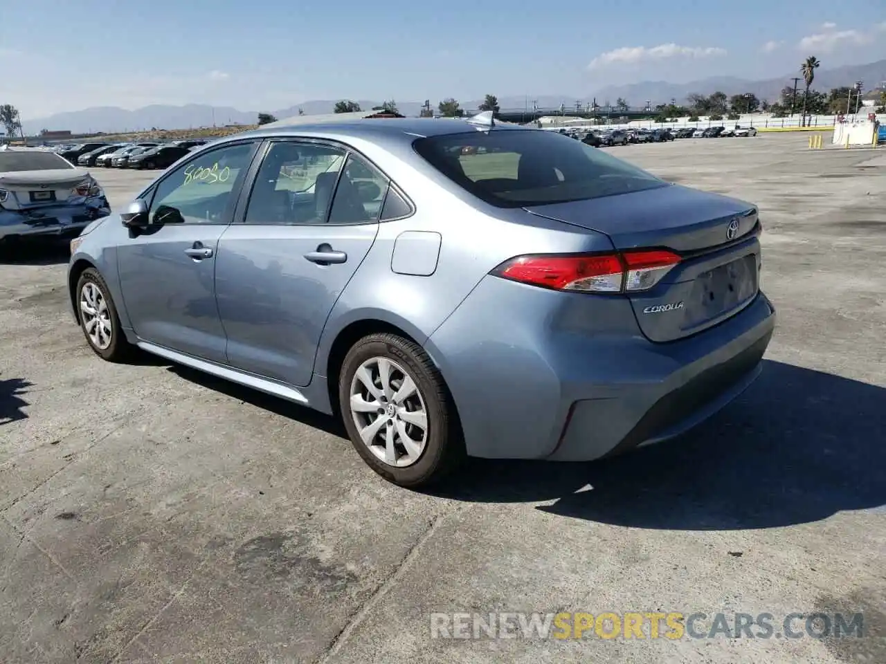 3 Photograph of a damaged car JTDEPRAE5LJ051704 TOYOTA COROLLA 2020