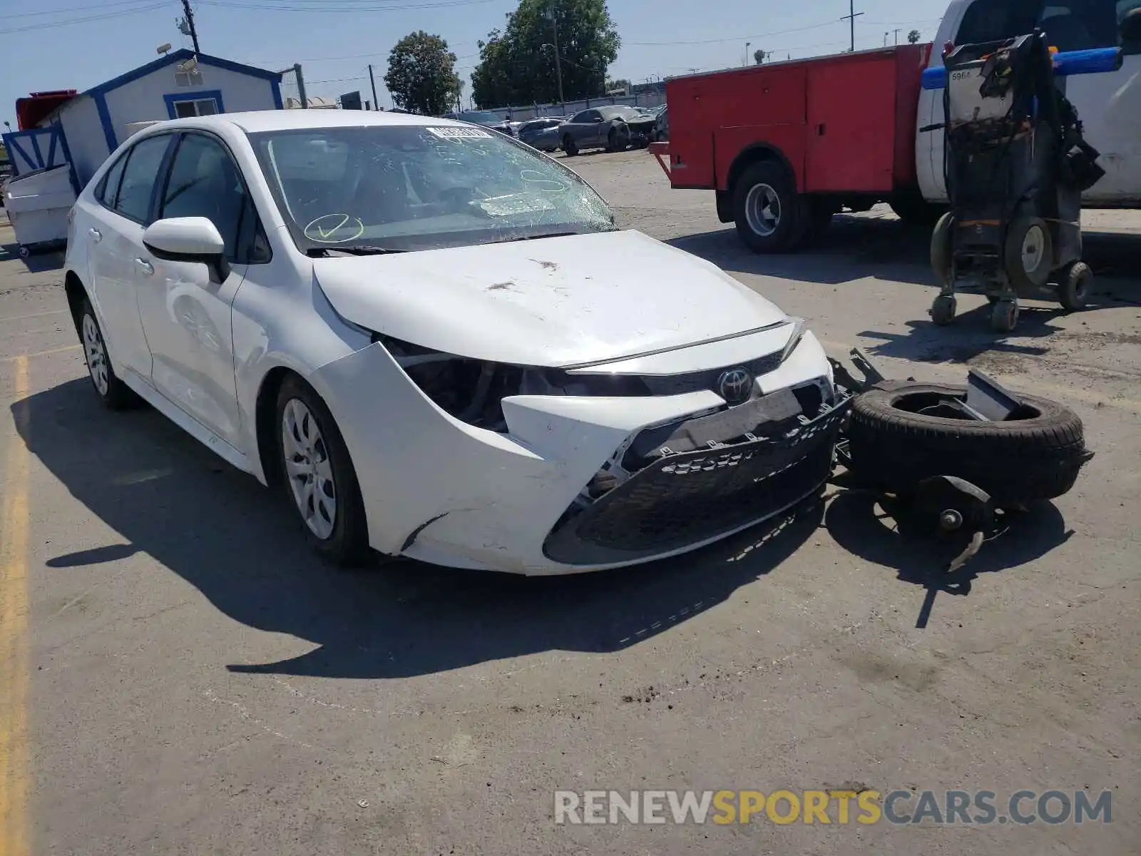 1 Photograph of a damaged car JTDEPRAE5LJ051766 TOYOTA COROLLA 2020