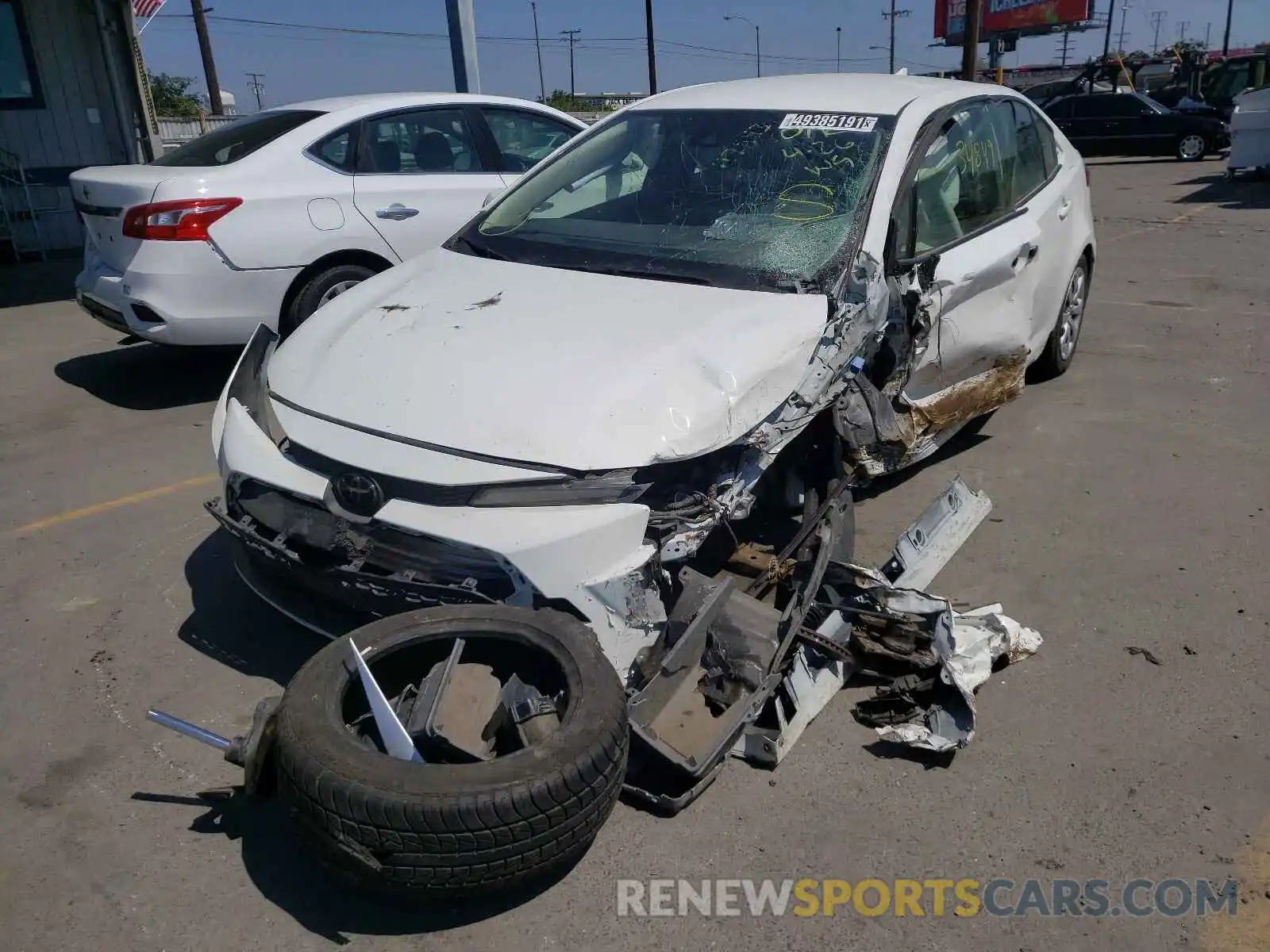 2 Photograph of a damaged car JTDEPRAE5LJ051766 TOYOTA COROLLA 2020