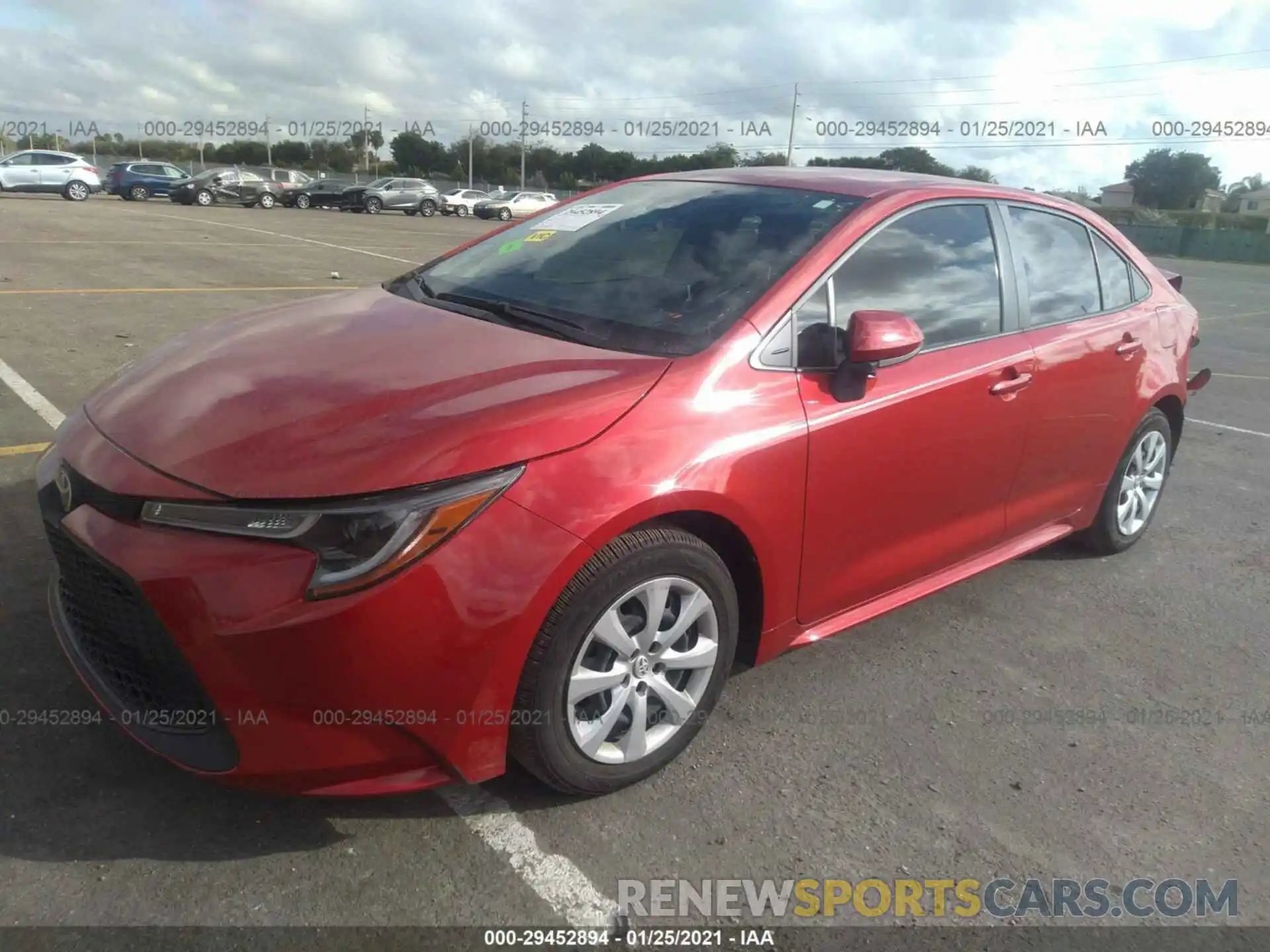 2 Photograph of a damaged car JTDEPRAE5LJ052528 TOYOTA COROLLA 2020