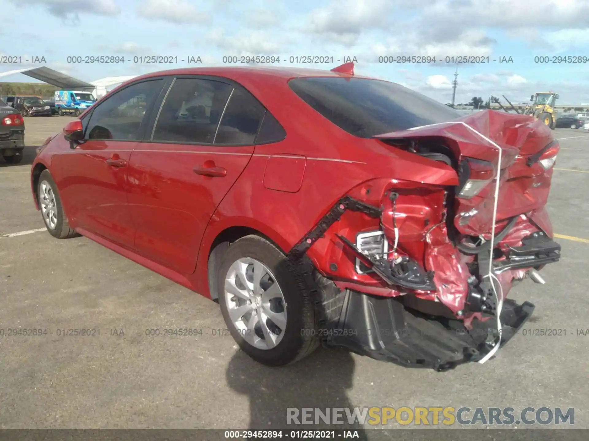 3 Photograph of a damaged car JTDEPRAE5LJ052528 TOYOTA COROLLA 2020