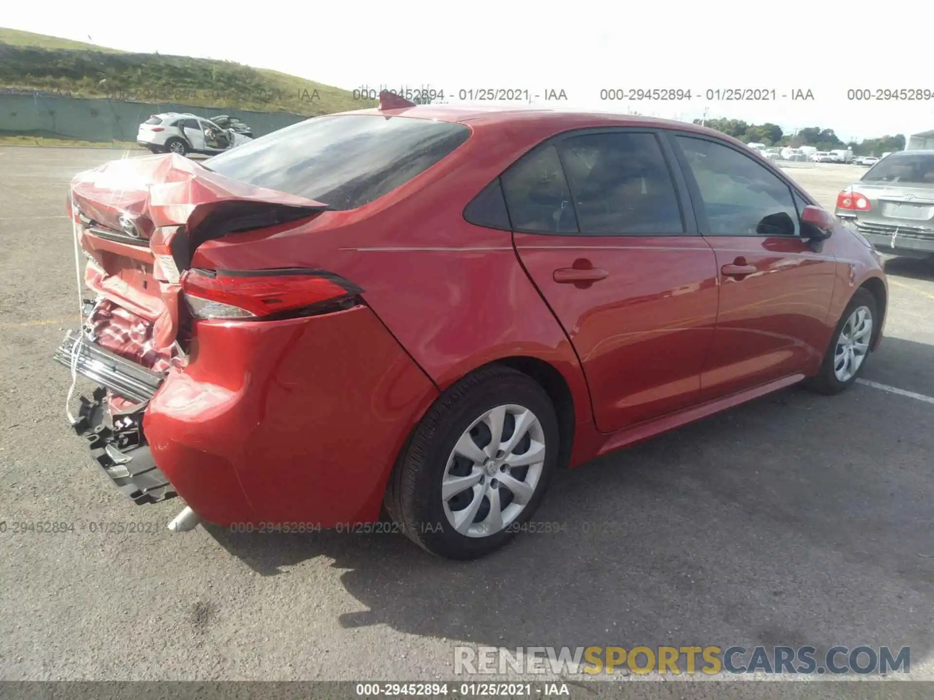 4 Photograph of a damaged car JTDEPRAE5LJ052528 TOYOTA COROLLA 2020