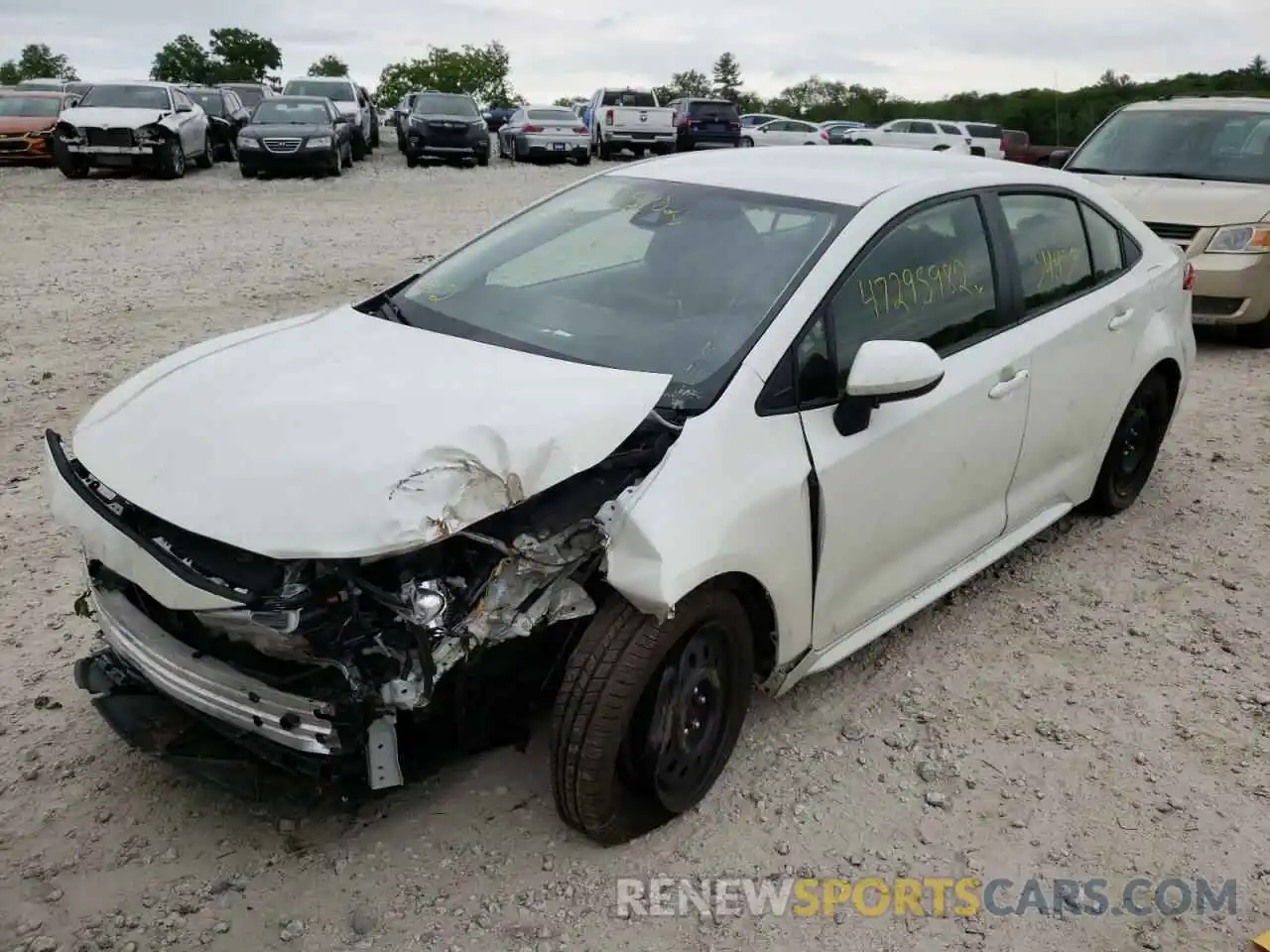 2 Photograph of a damaged car JTDEPRAE5LJ052545 TOYOTA COROLLA 2020