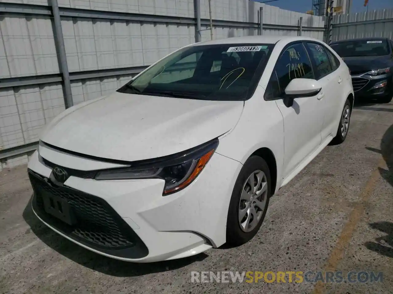 2 Photograph of a damaged car JTDEPRAE5LJ052593 TOYOTA COROLLA 2020