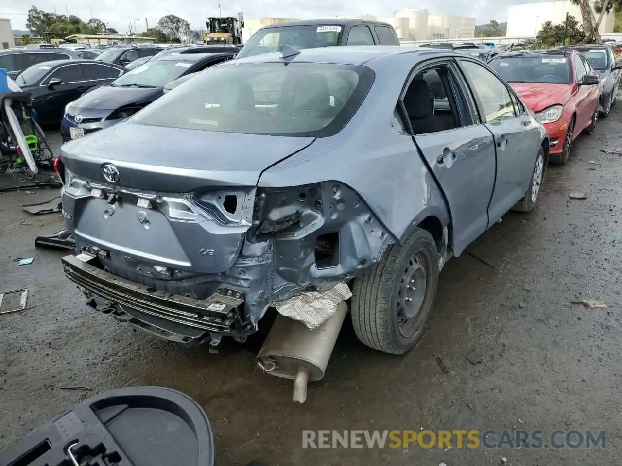3 Photograph of a damaged car JTDEPRAE5LJ052657 TOYOTA COROLLA 2020