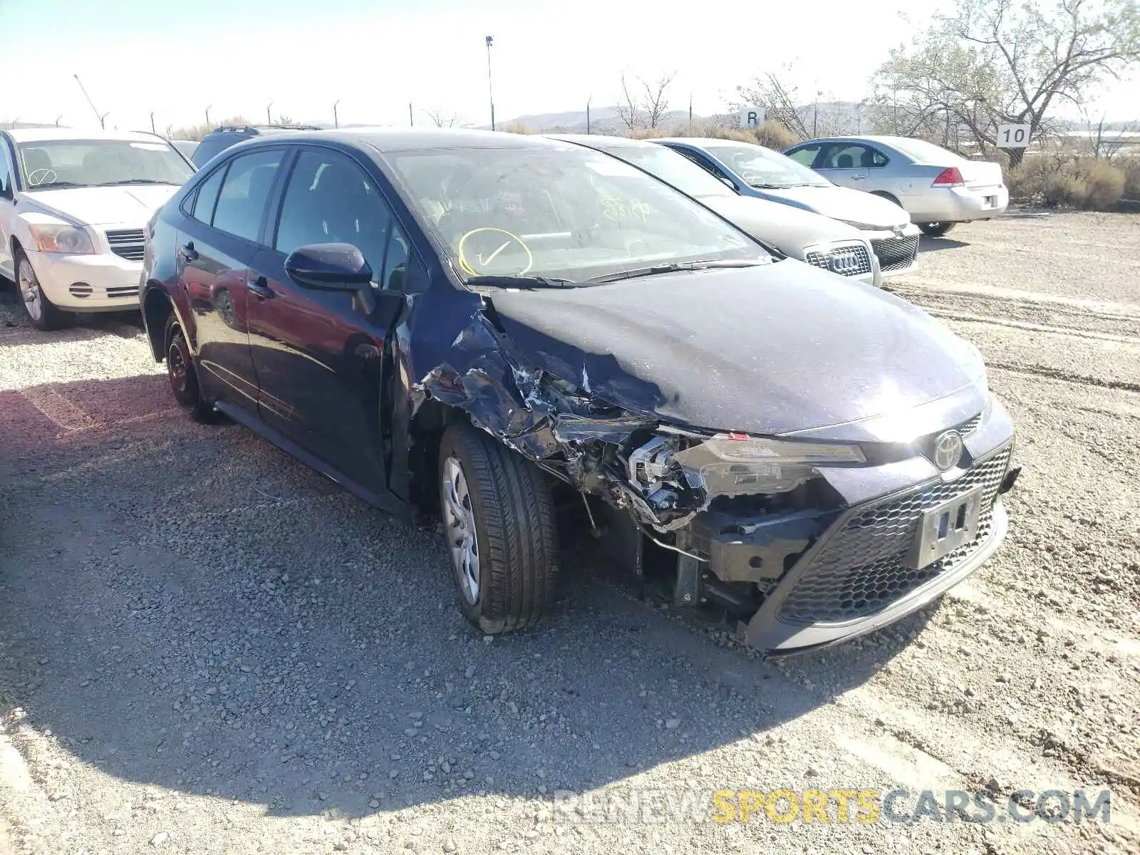 1 Photograph of a damaged car JTDEPRAE5LJ052674 TOYOTA COROLLA 2020