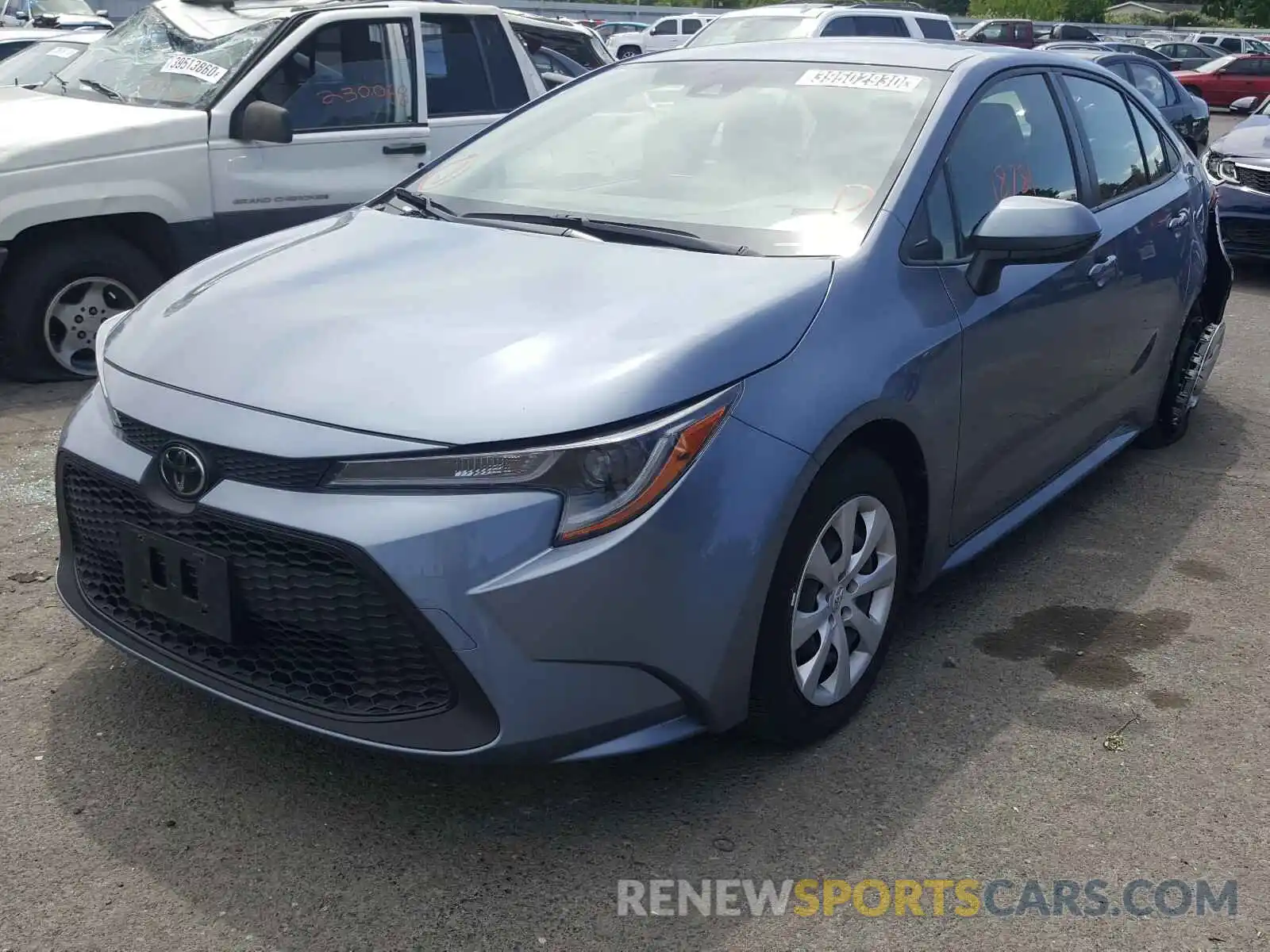 2 Photograph of a damaged car JTDEPRAE5LJ052822 TOYOTA COROLLA 2020