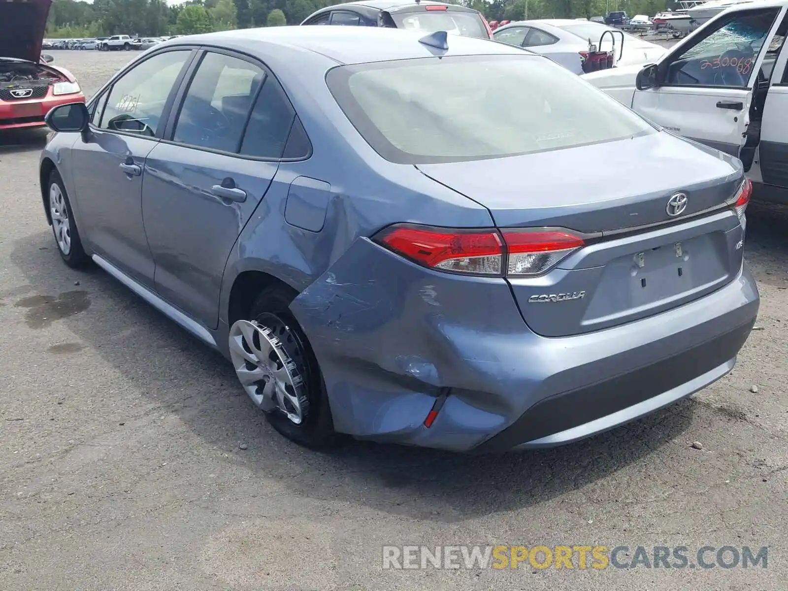 3 Photograph of a damaged car JTDEPRAE5LJ052822 TOYOTA COROLLA 2020