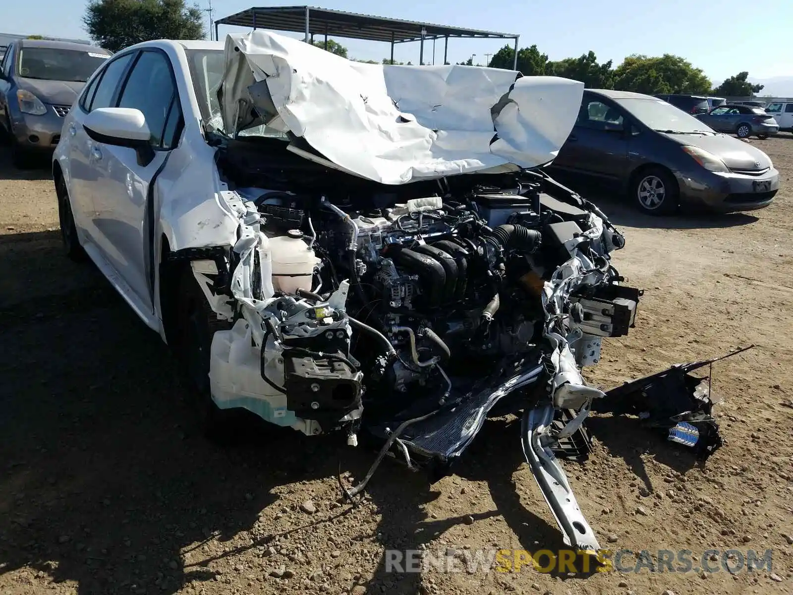 1 Photograph of a damaged car JTDEPRAE5LJ052920 TOYOTA COROLLA 2020