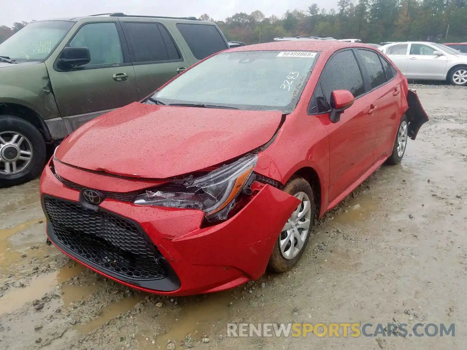 2 Photograph of a damaged car JTDEPRAE5LJ053243 TOYOTA COROLLA 2020