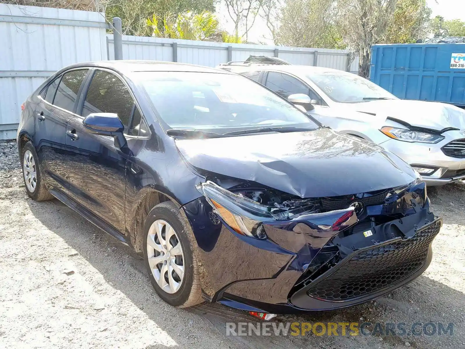 1 Photograph of a damaged car JTDEPRAE5LJ053291 TOYOTA COROLLA 2020