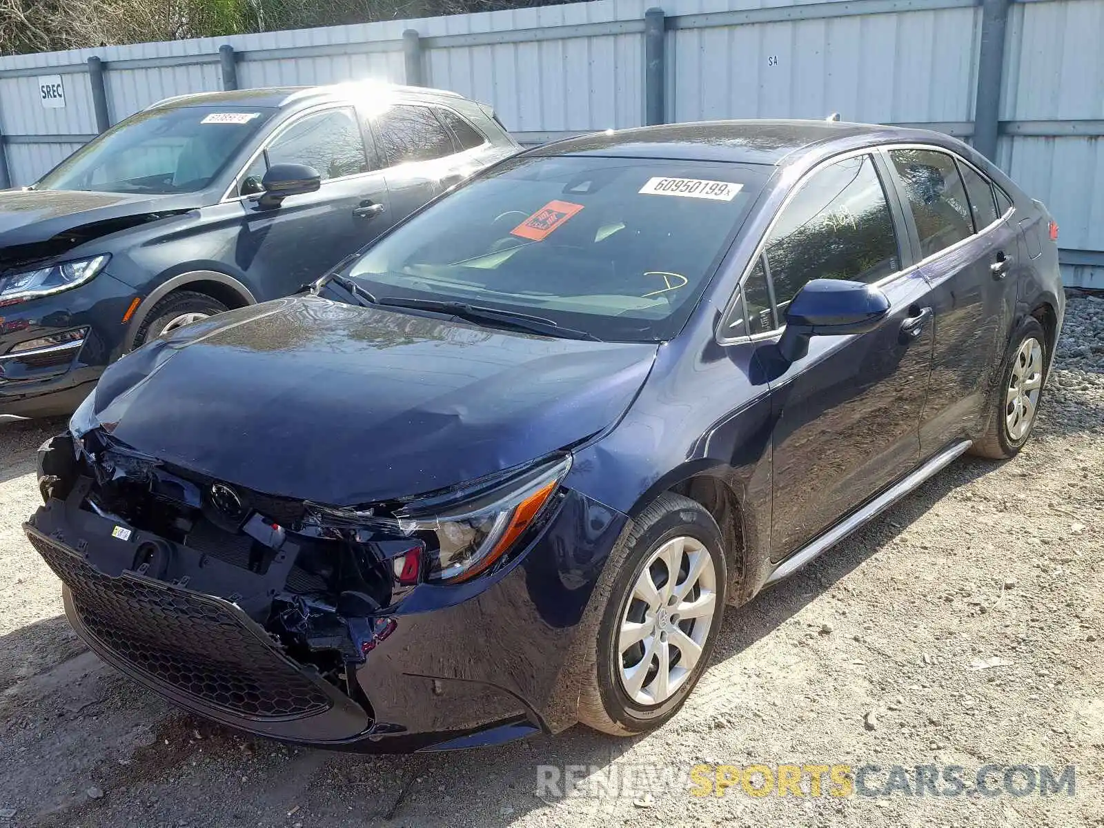 2 Photograph of a damaged car JTDEPRAE5LJ053291 TOYOTA COROLLA 2020