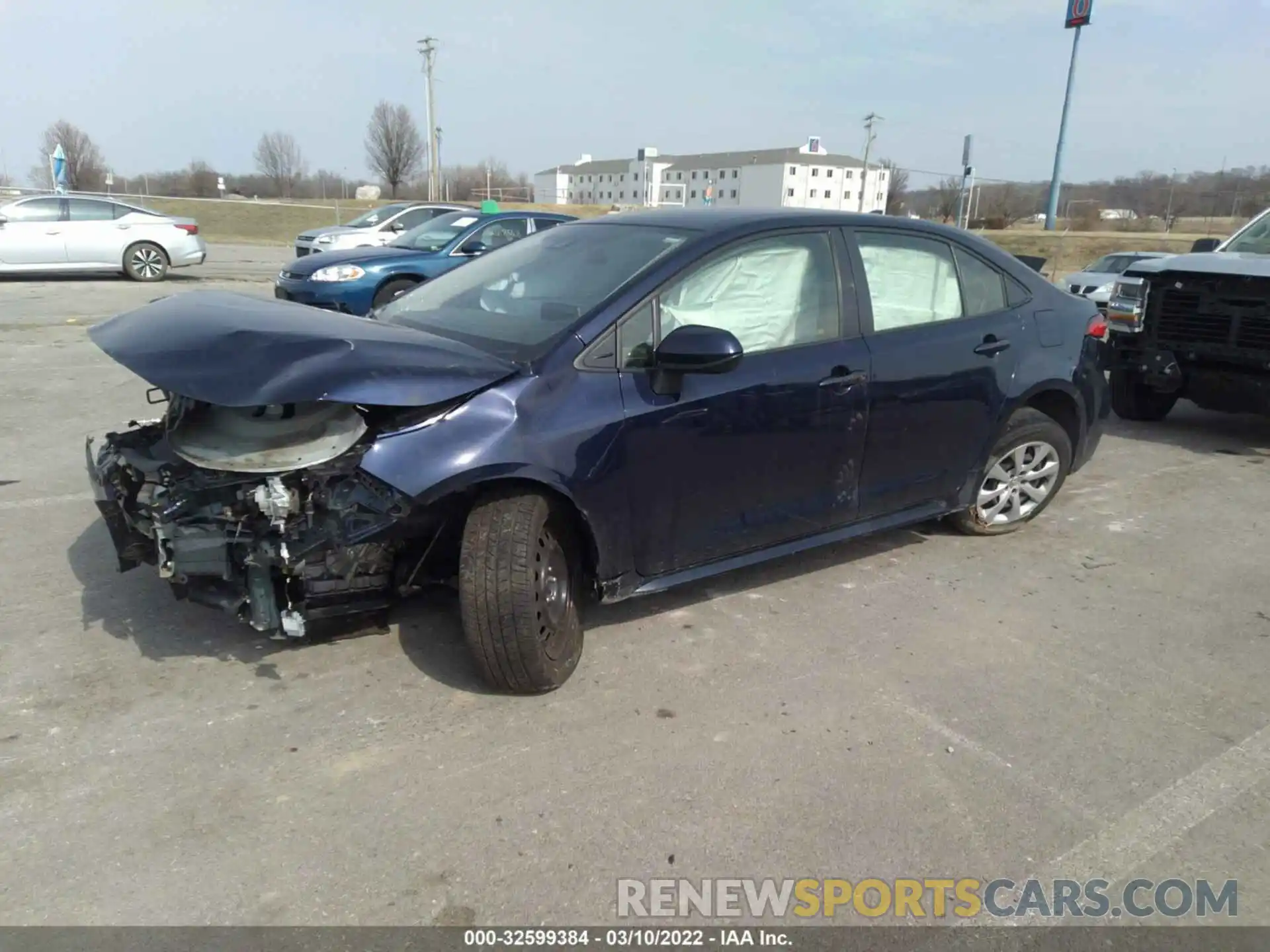 2 Photograph of a damaged car JTDEPRAE5LJ054277 TOYOTA COROLLA 2020