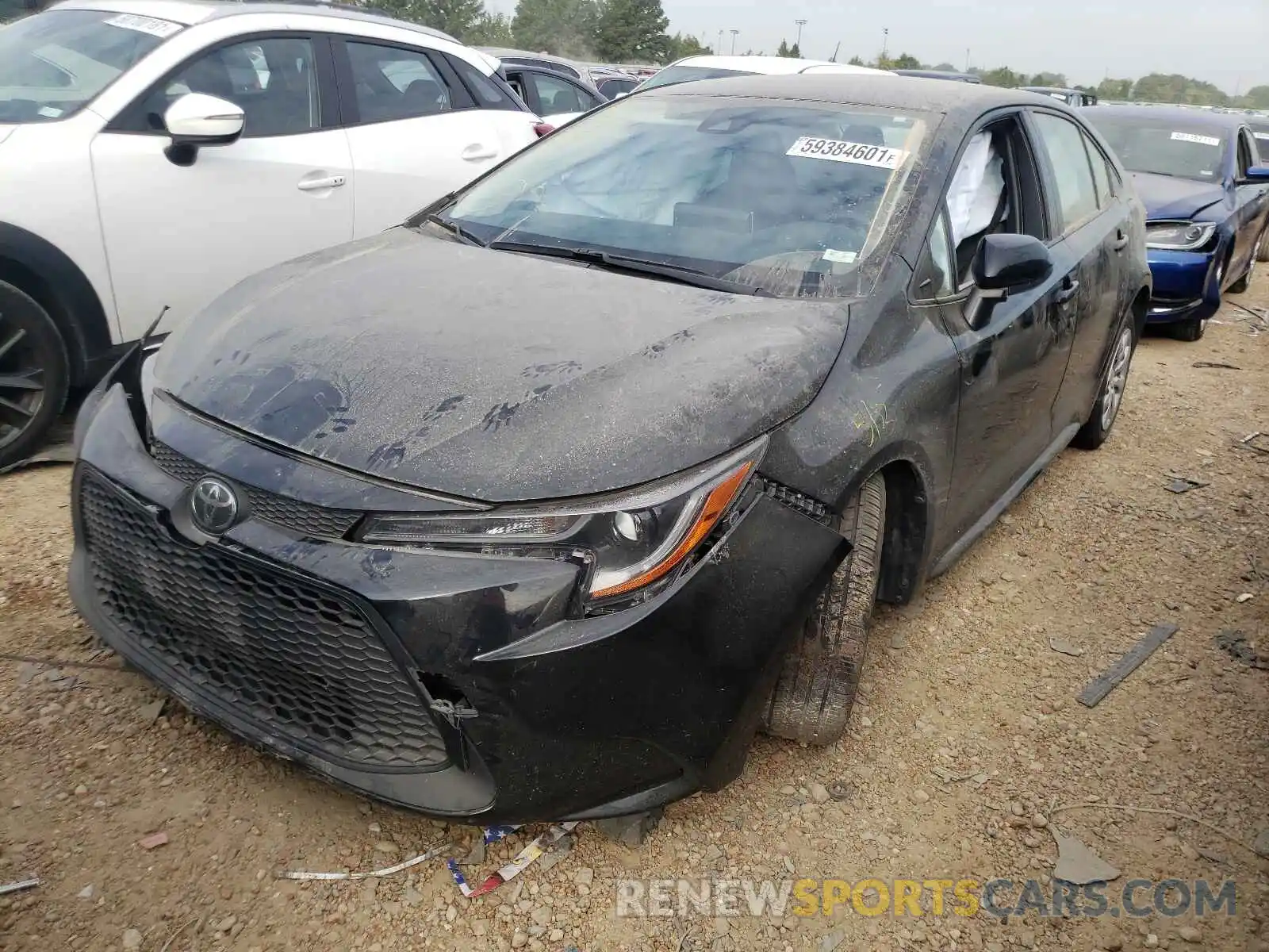 2 Photograph of a damaged car JTDEPRAE5LJ054490 TOYOTA COROLLA 2020