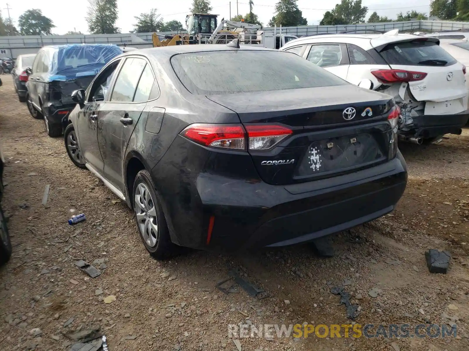 3 Photograph of a damaged car JTDEPRAE5LJ054490 TOYOTA COROLLA 2020