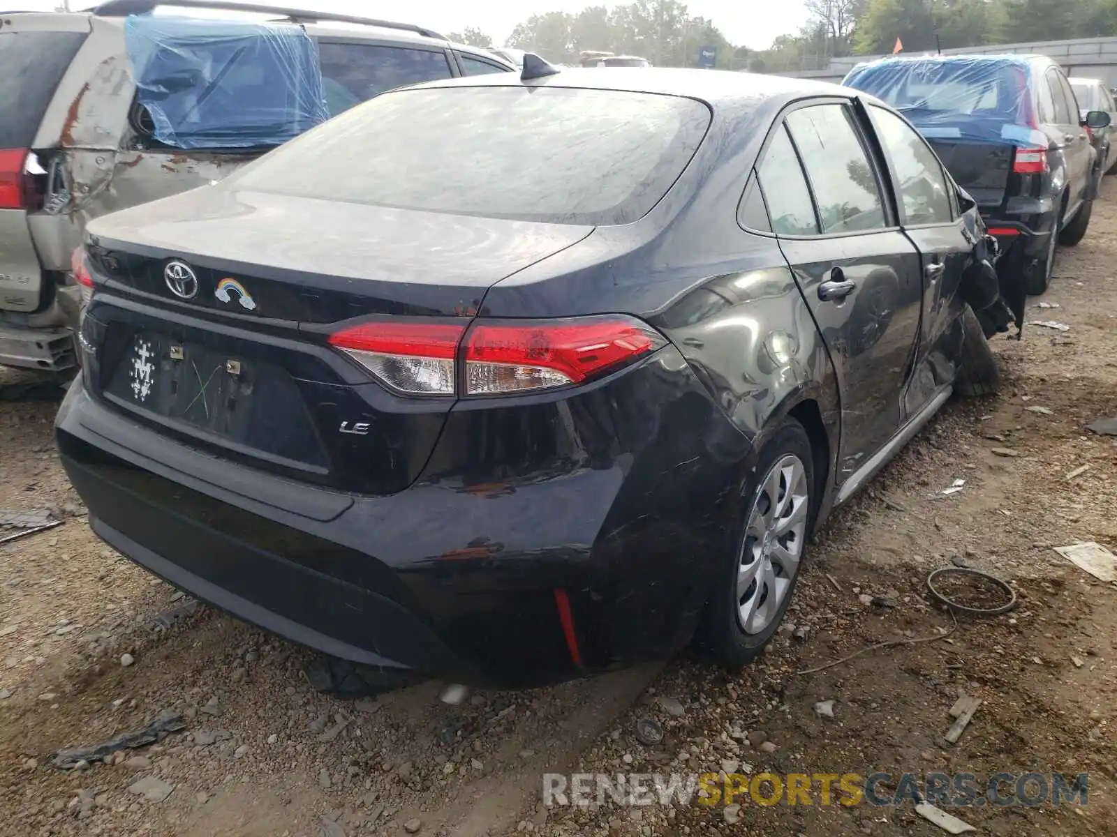 4 Photograph of a damaged car JTDEPRAE5LJ054490 TOYOTA COROLLA 2020