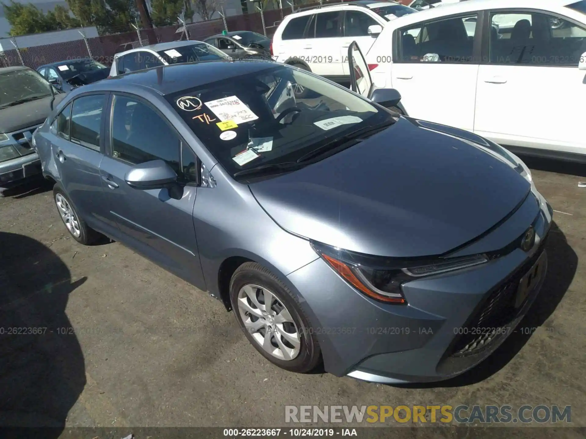 1 Photograph of a damaged car JTDEPRAE5LJ054747 TOYOTA COROLLA 2020