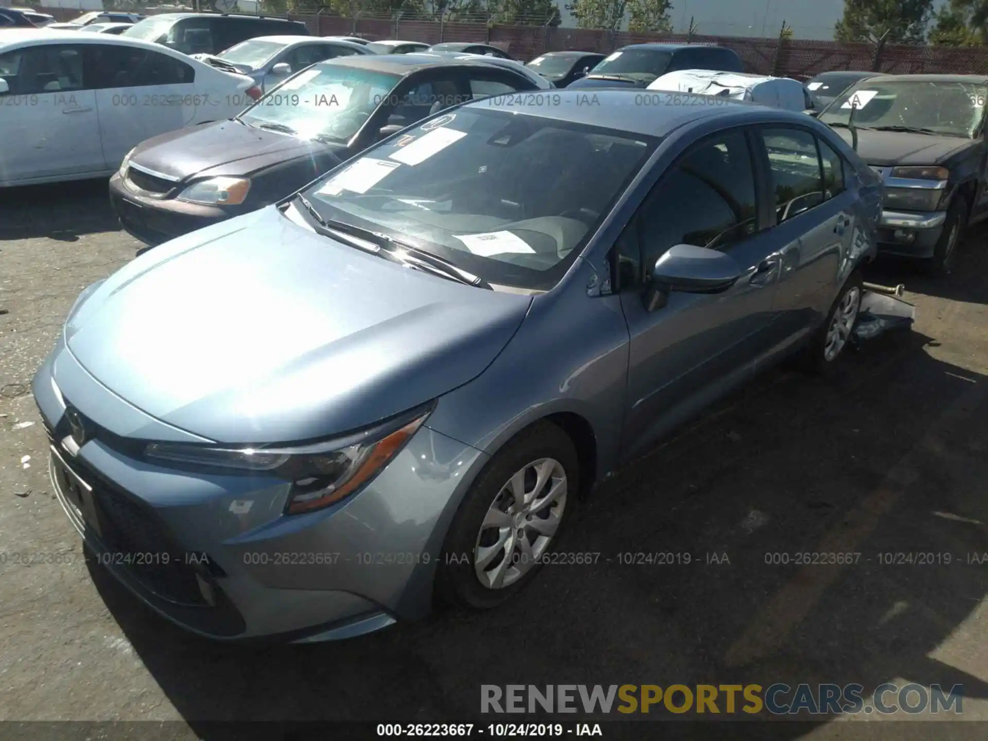 2 Photograph of a damaged car JTDEPRAE5LJ054747 TOYOTA COROLLA 2020