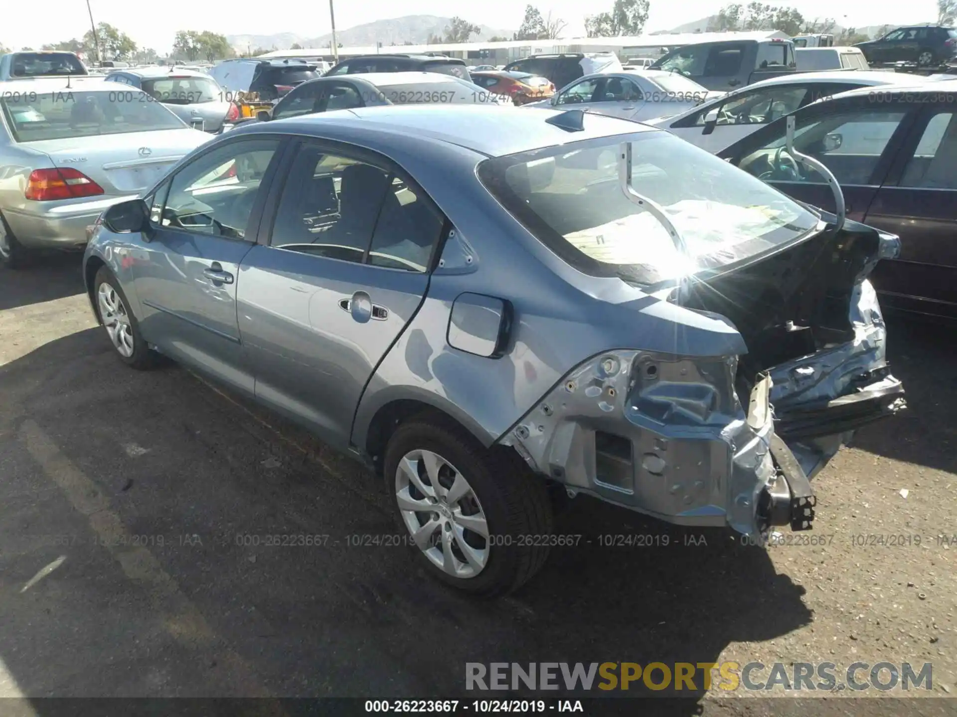 3 Photograph of a damaged car JTDEPRAE5LJ054747 TOYOTA COROLLA 2020