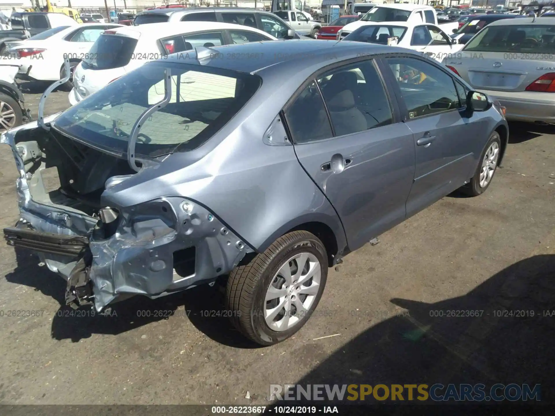 4 Photograph of a damaged car JTDEPRAE5LJ054747 TOYOTA COROLLA 2020