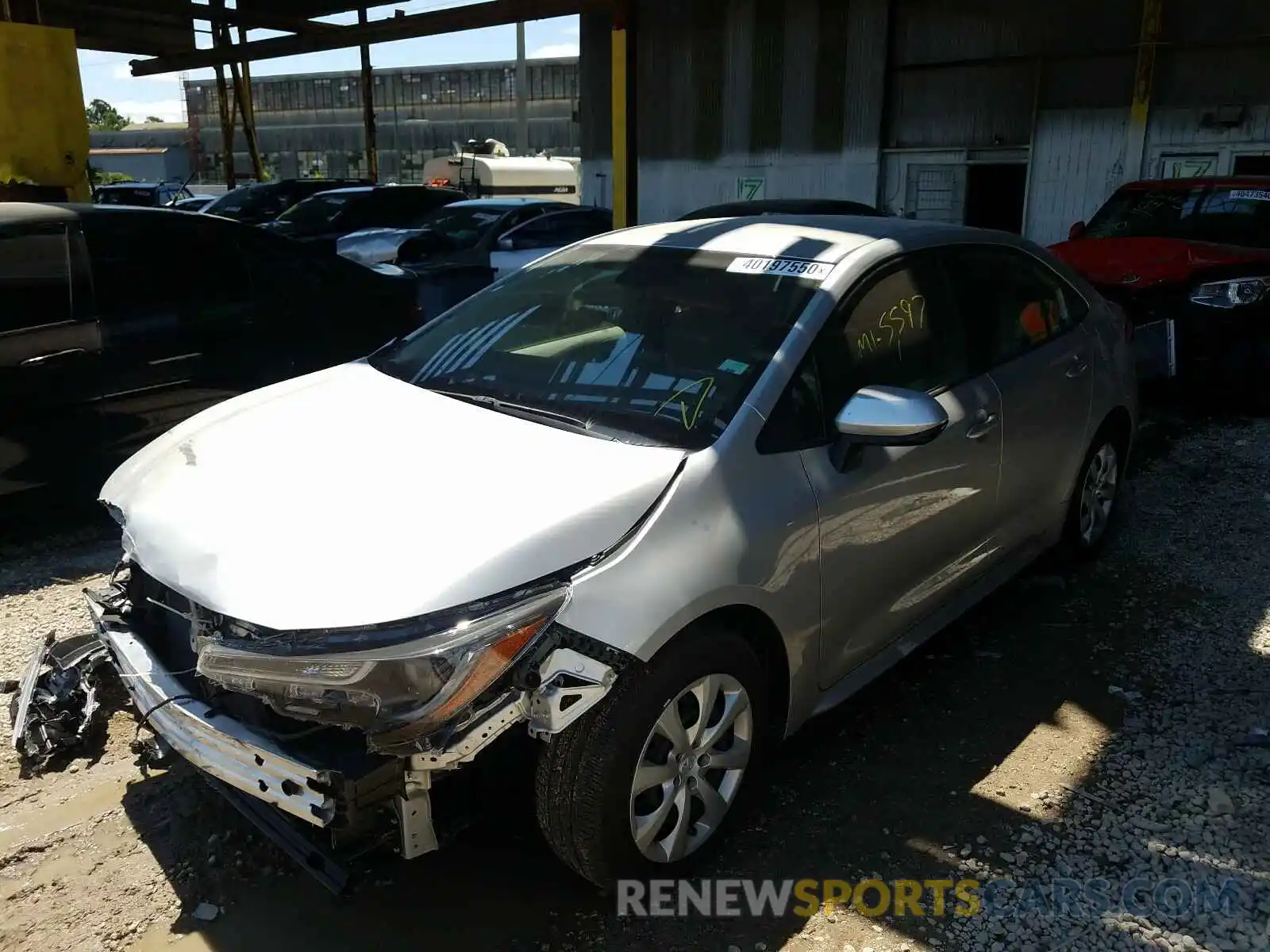 2 Photograph of a damaged car JTDEPRAE5LJ054814 TOYOTA COROLLA 2020