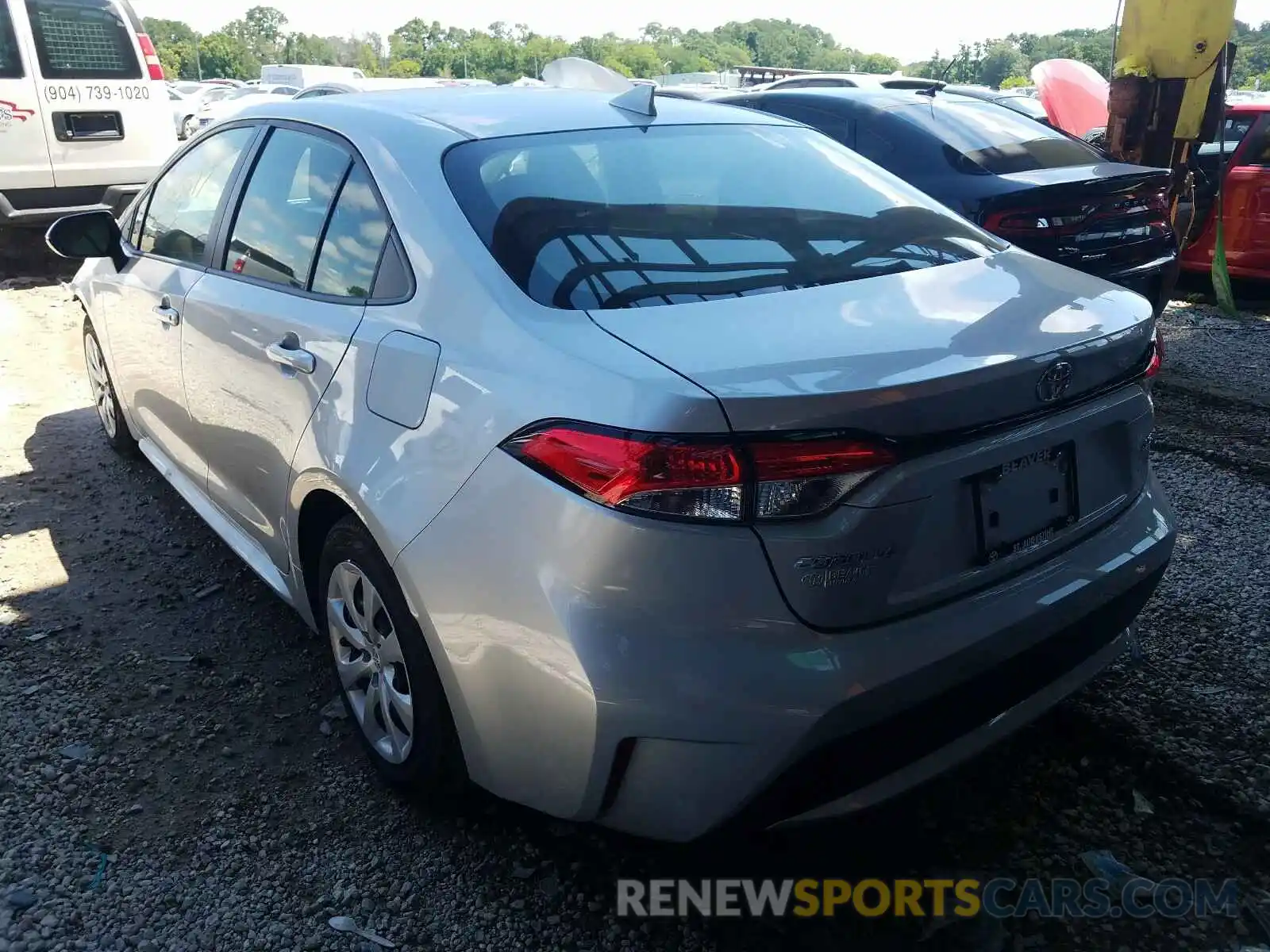 3 Photograph of a damaged car JTDEPRAE5LJ054814 TOYOTA COROLLA 2020