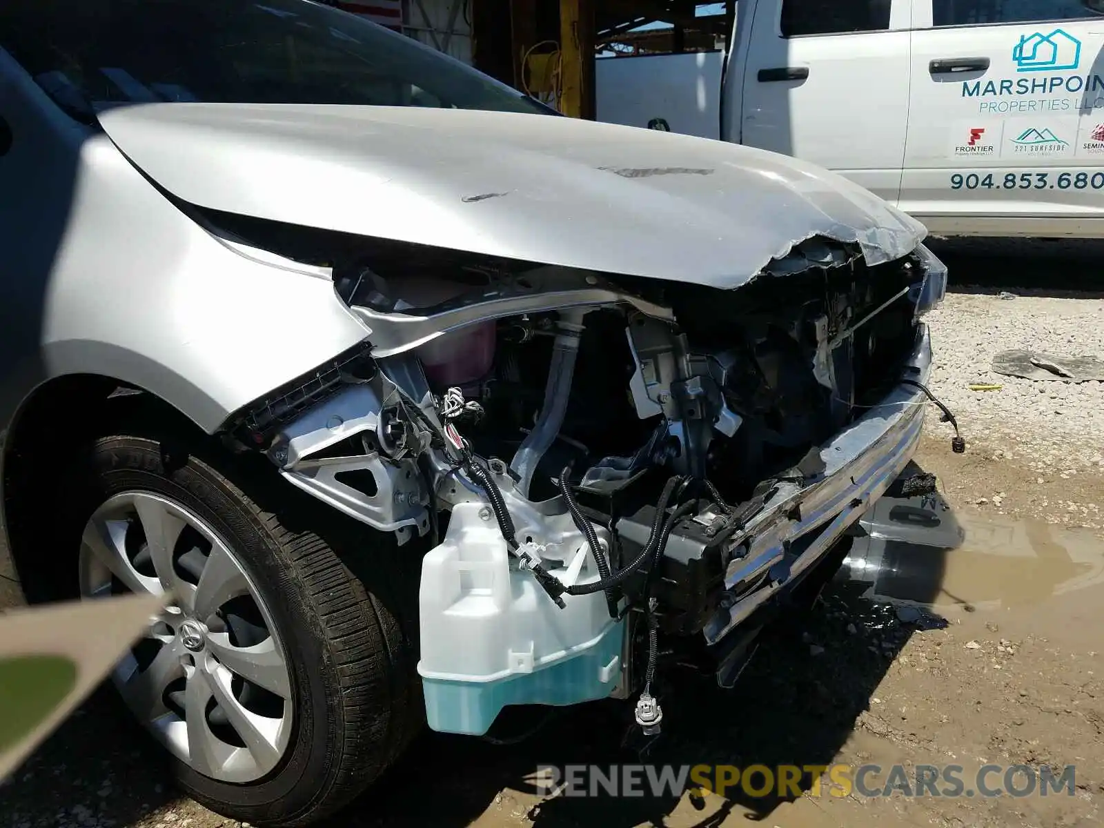 9 Photograph of a damaged car JTDEPRAE5LJ054814 TOYOTA COROLLA 2020