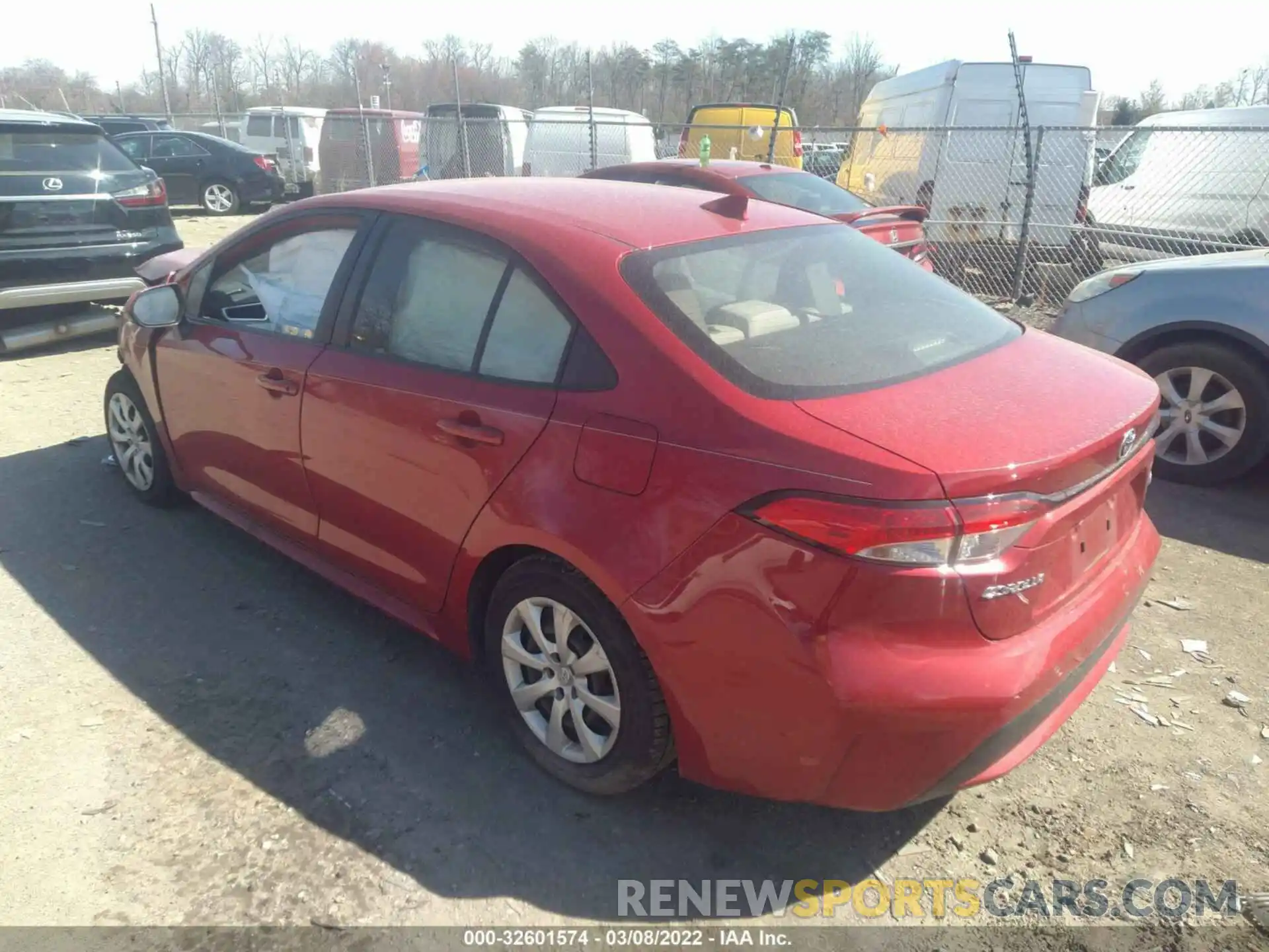 3 Photograph of a damaged car JTDEPRAE5LJ055171 TOYOTA COROLLA 2020