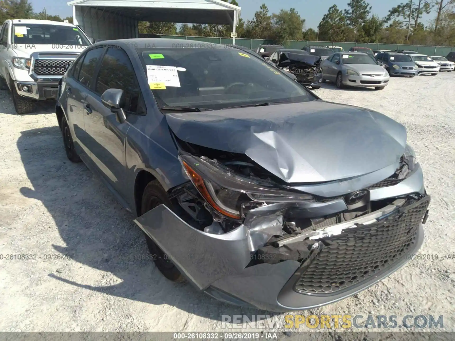 1 Photograph of a damaged car JTDEPRAE5LJ055445 TOYOTA COROLLA 2020