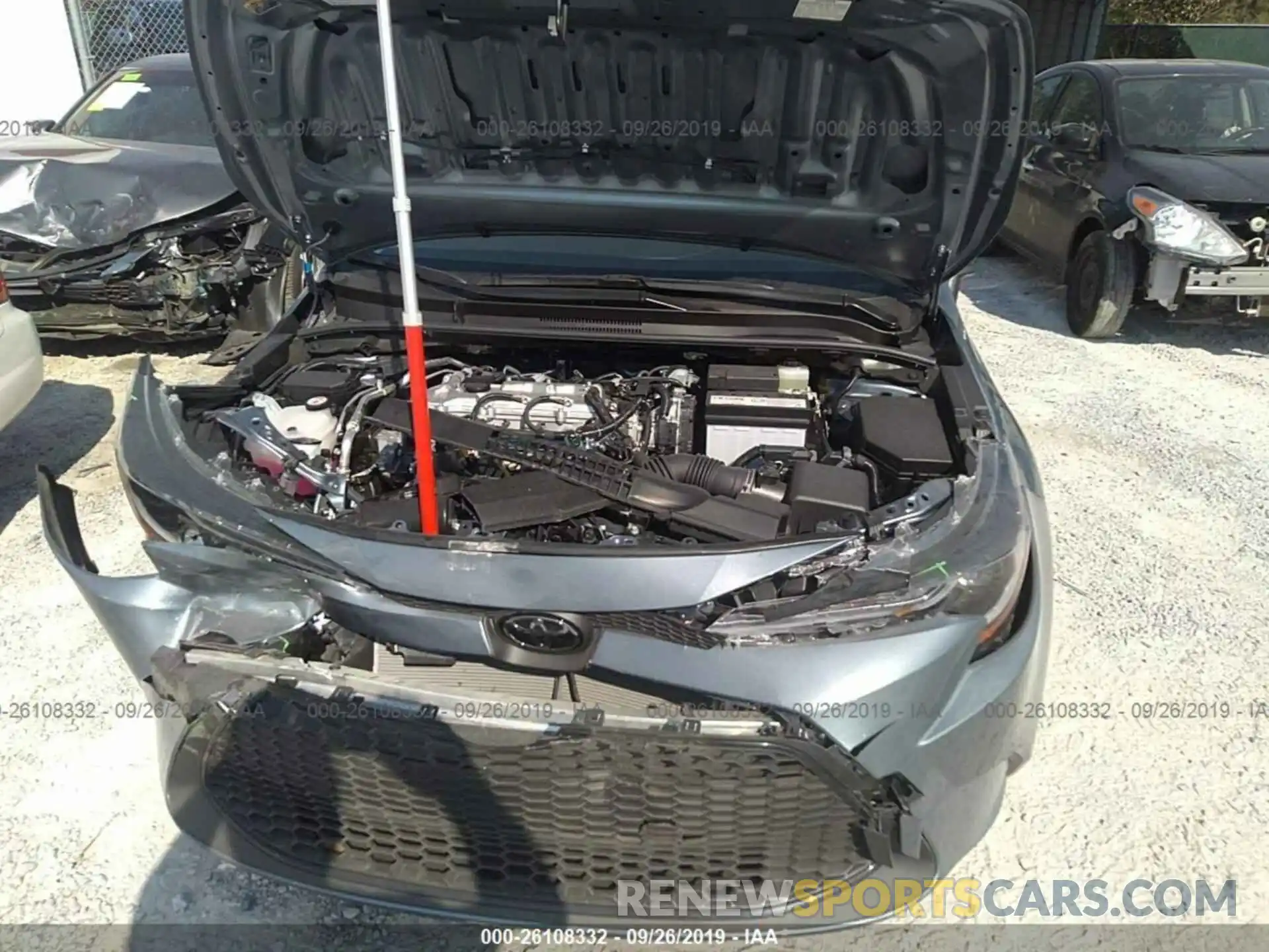 10 Photograph of a damaged car JTDEPRAE5LJ055445 TOYOTA COROLLA 2020