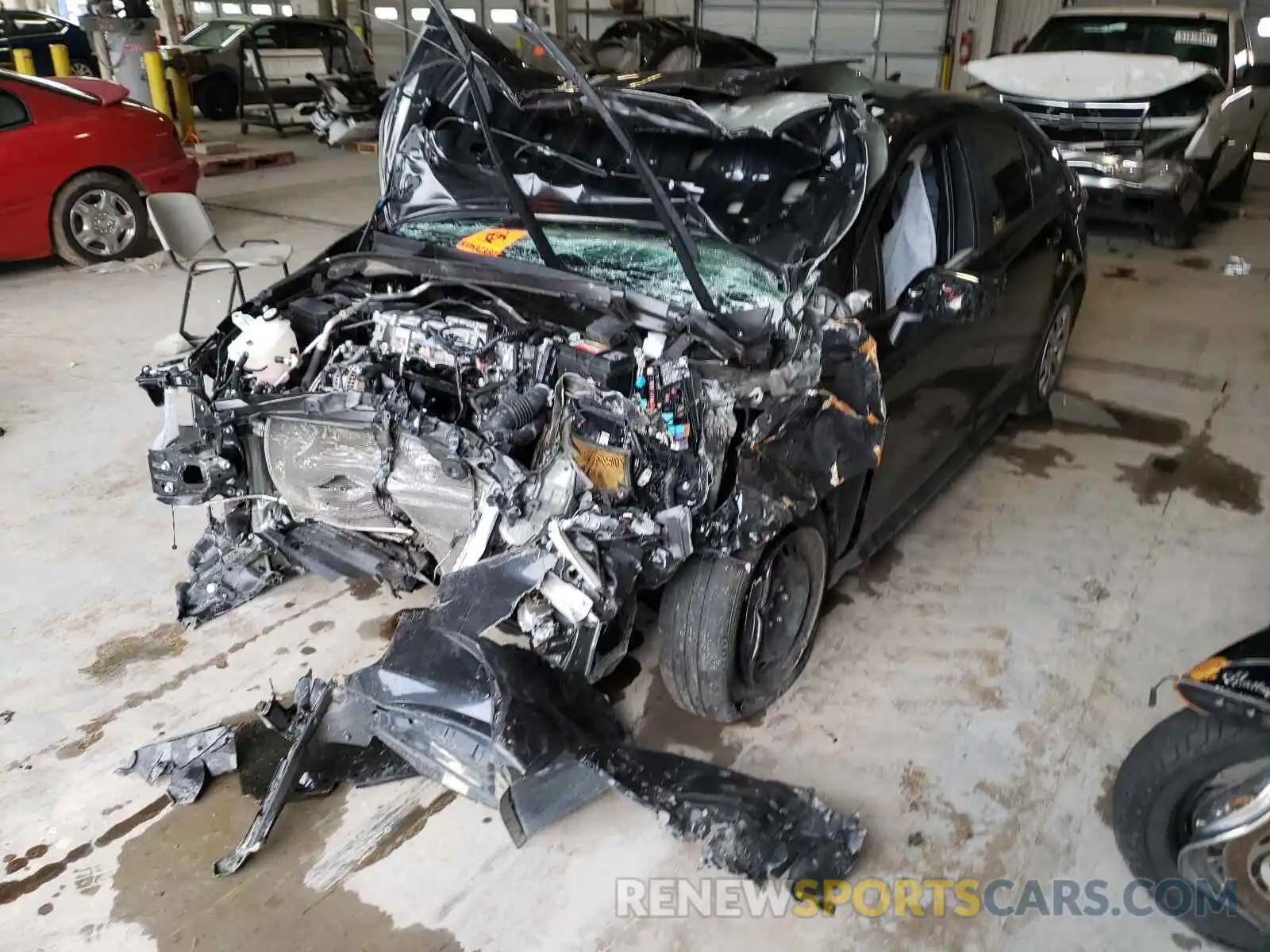 2 Photograph of a damaged car JTDEPRAE5LJ055705 TOYOTA COROLLA 2020