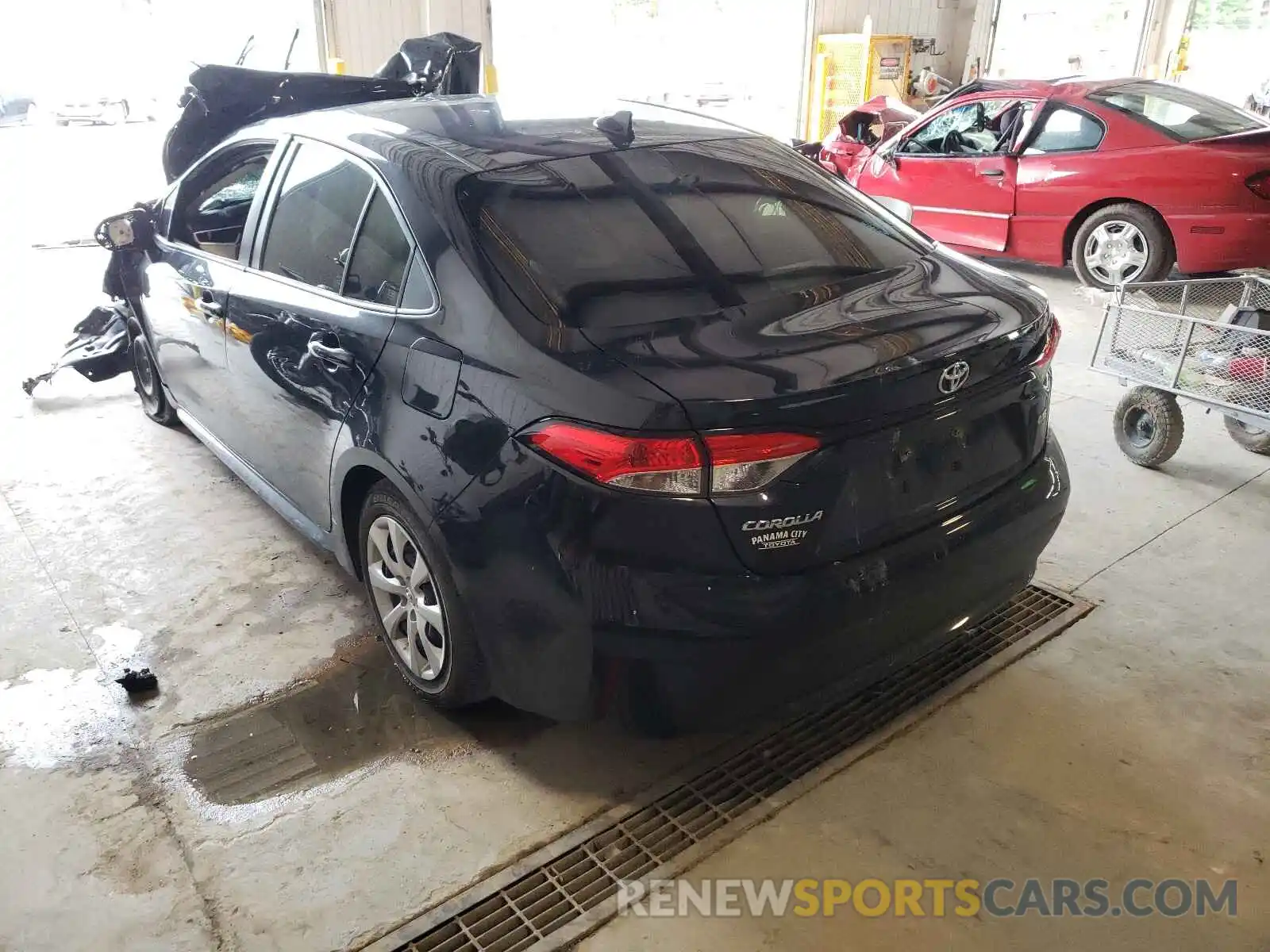 3 Photograph of a damaged car JTDEPRAE5LJ055705 TOYOTA COROLLA 2020